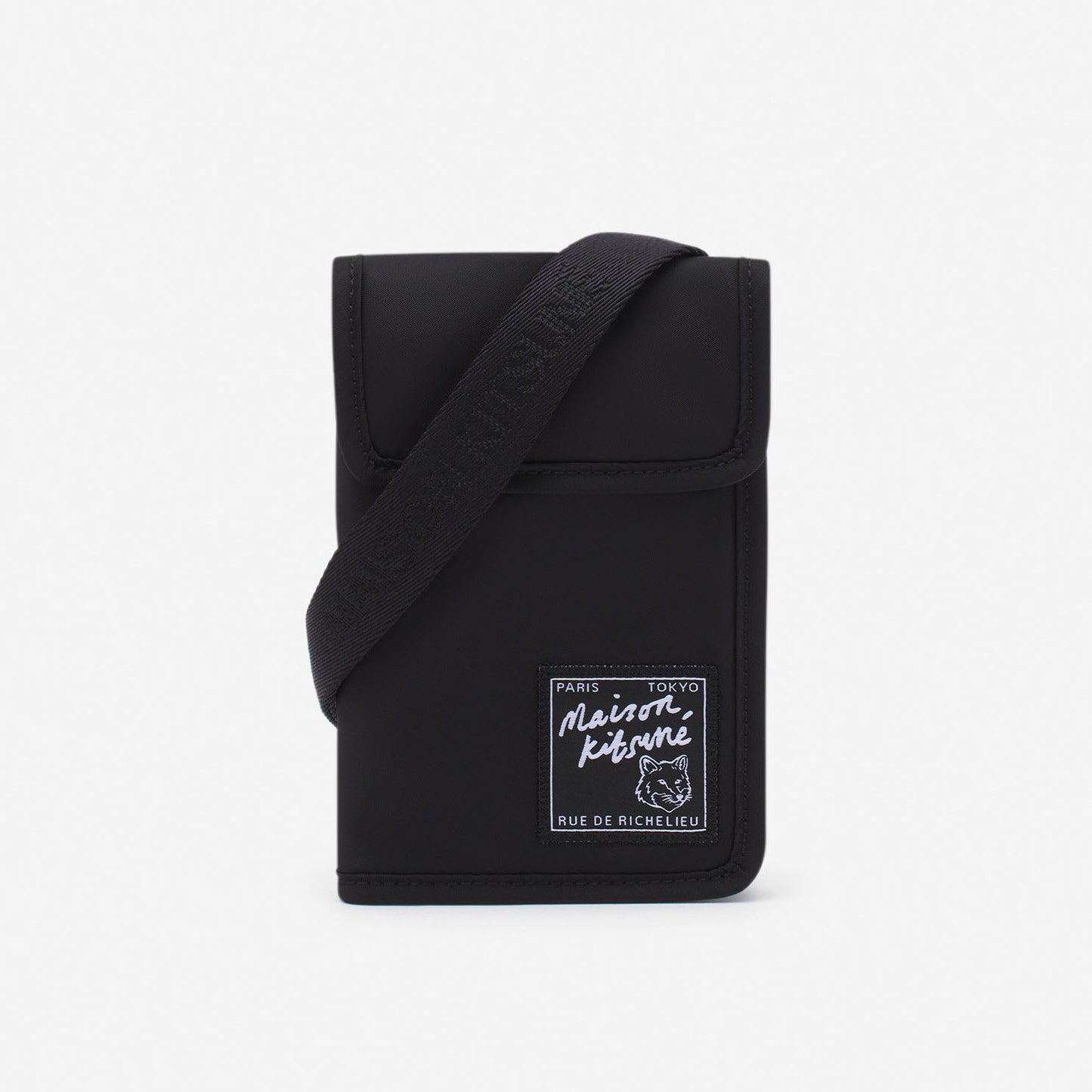 Maison Kitsuné Logo Patch Phone Holder (LM05362WQ1001)