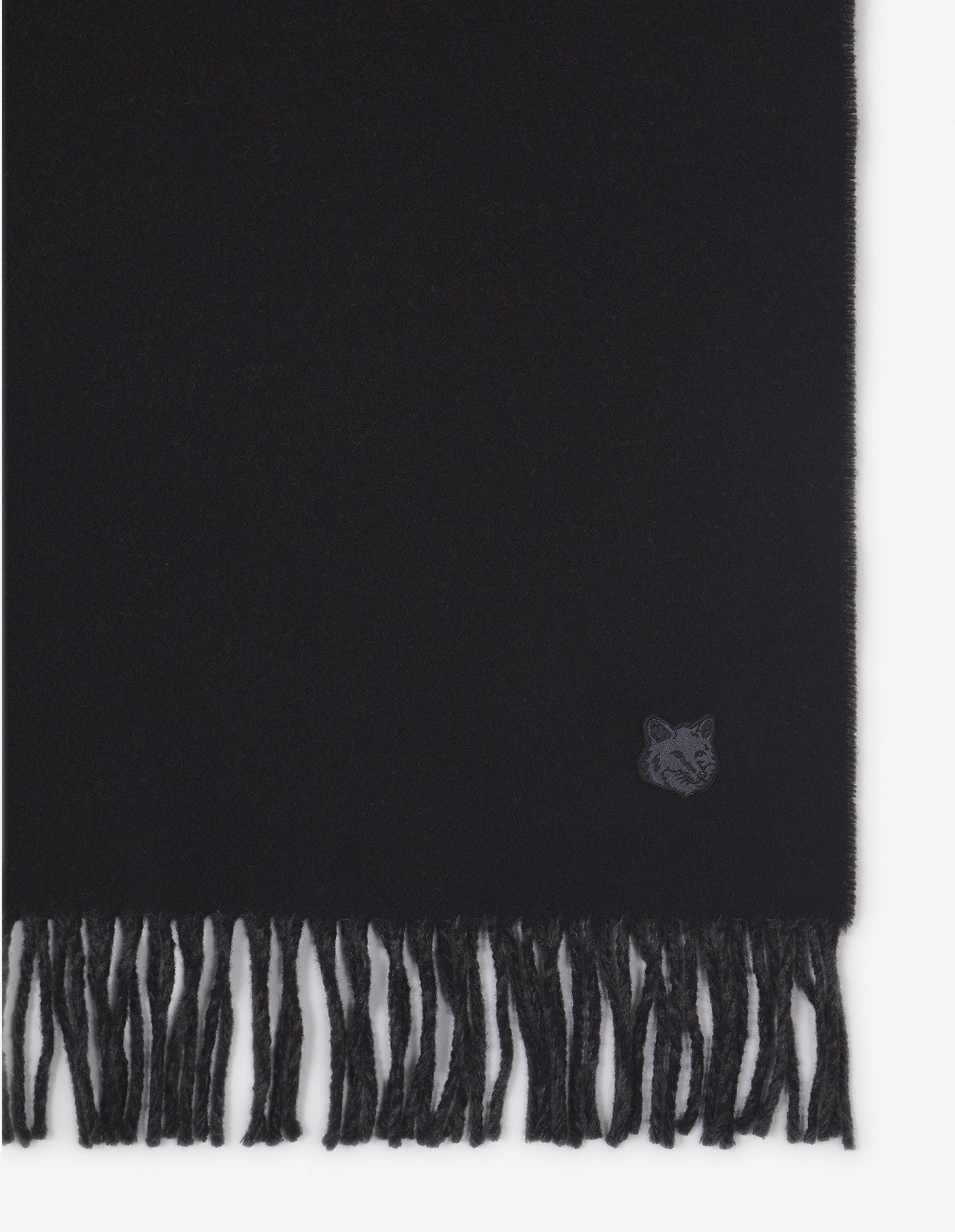 Maison Kitsuné Wool Scarf Navy (LM06201WA0018)