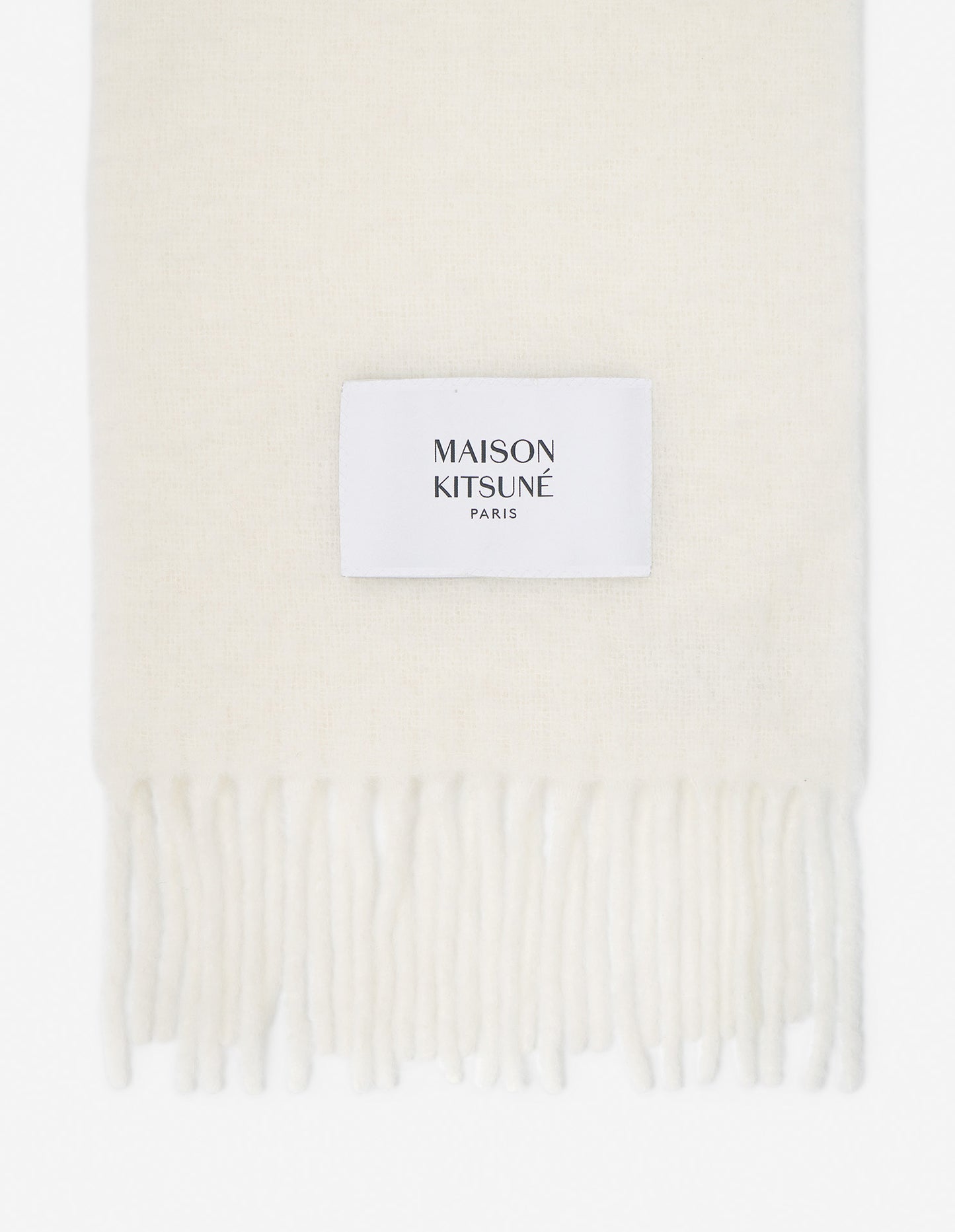 Maison Kitsuné Baby Alpaka Scarf Ivory (LM06206WA0022)