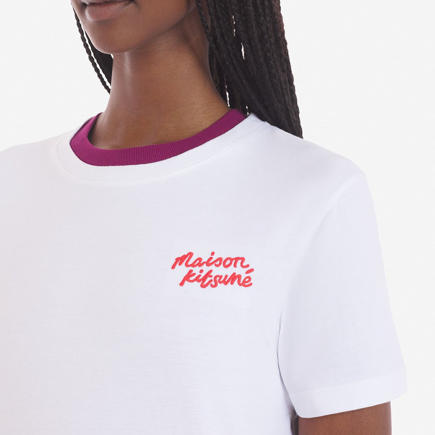 Maison Kitsuné Women's Paris Logo T-Shirt (LW00115KJ0008)