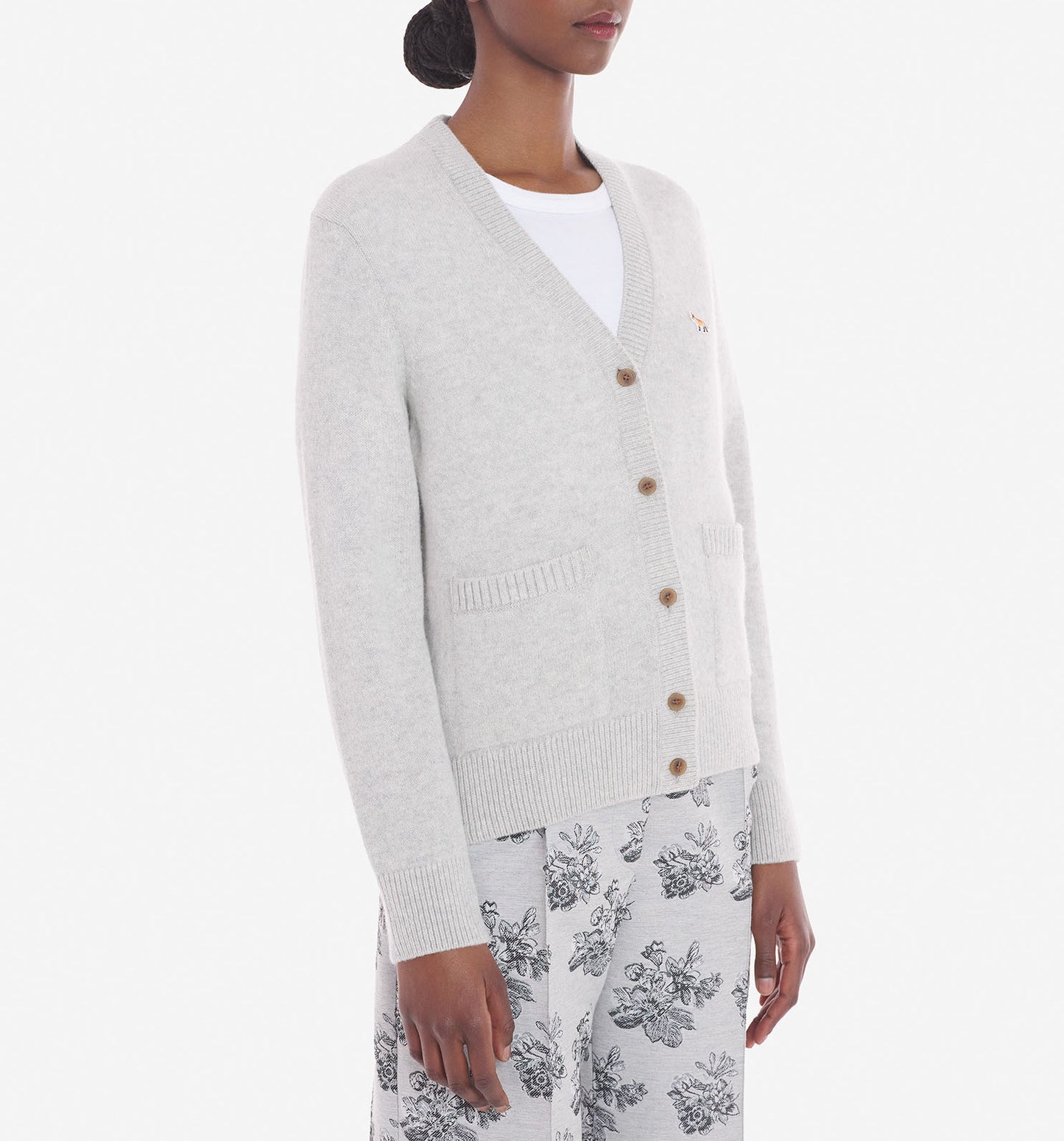 Maison Kitsuné Baby Fox Patch Boxy Cardigan (LW00507KT1006)