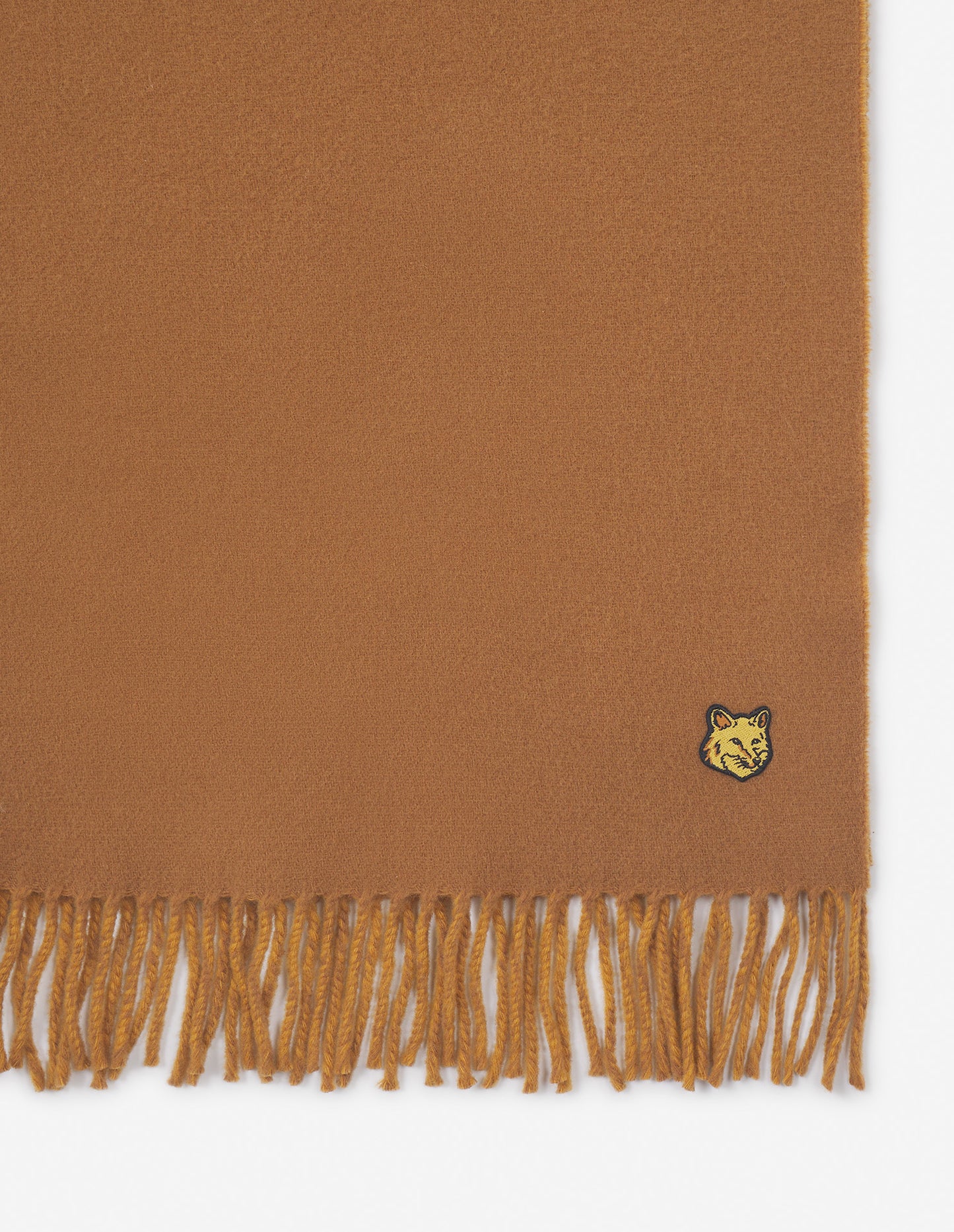 Maison Kitsuné Wool Scarf Mustard Two-Tone (LW06201WA0018)