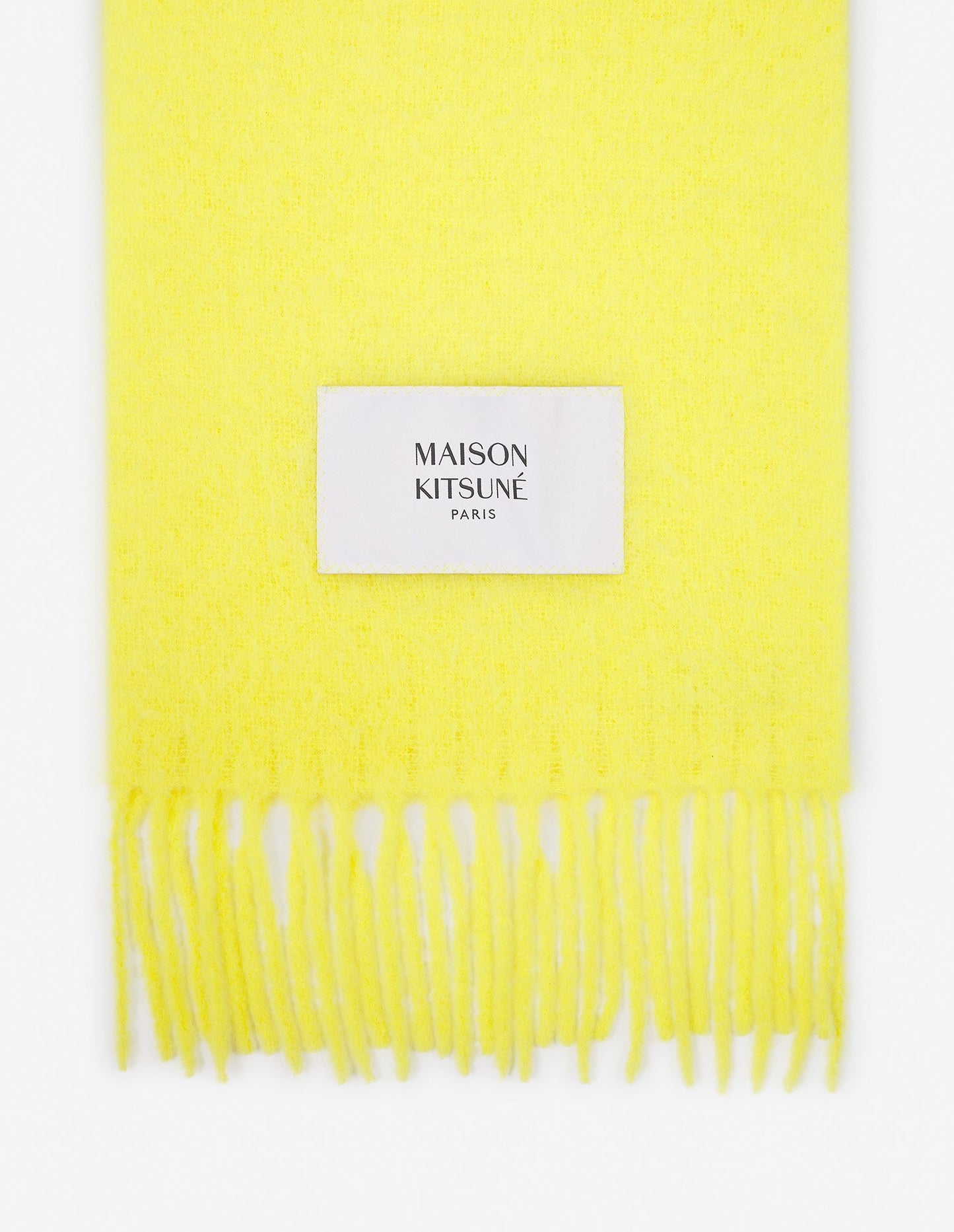Maison Kitsuné Baby Alpaka Scarf Beige (LW06206WA0022)