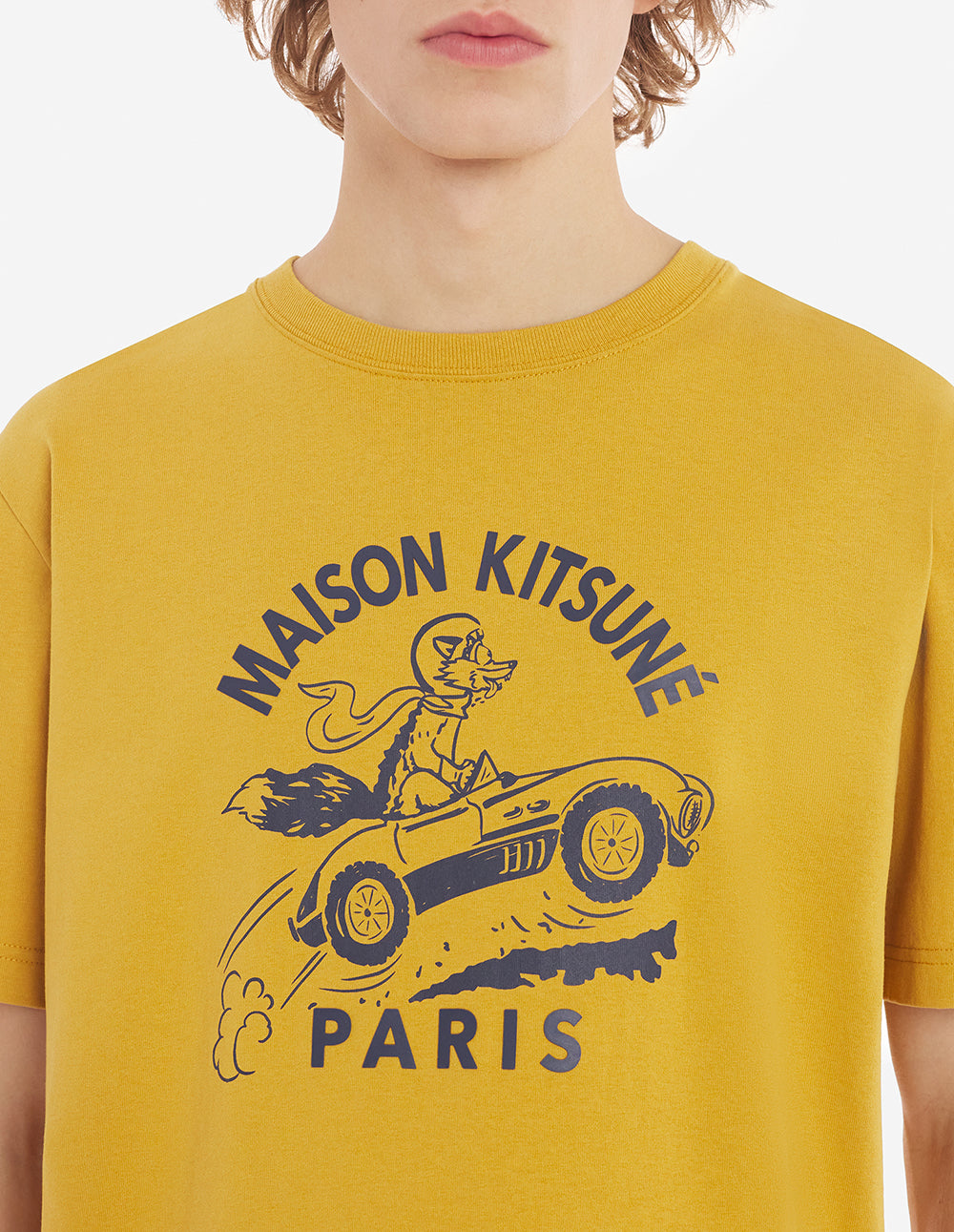 Maison Kitsuné Car Graphic Logo T-Shirt (MM00109KJ0118)