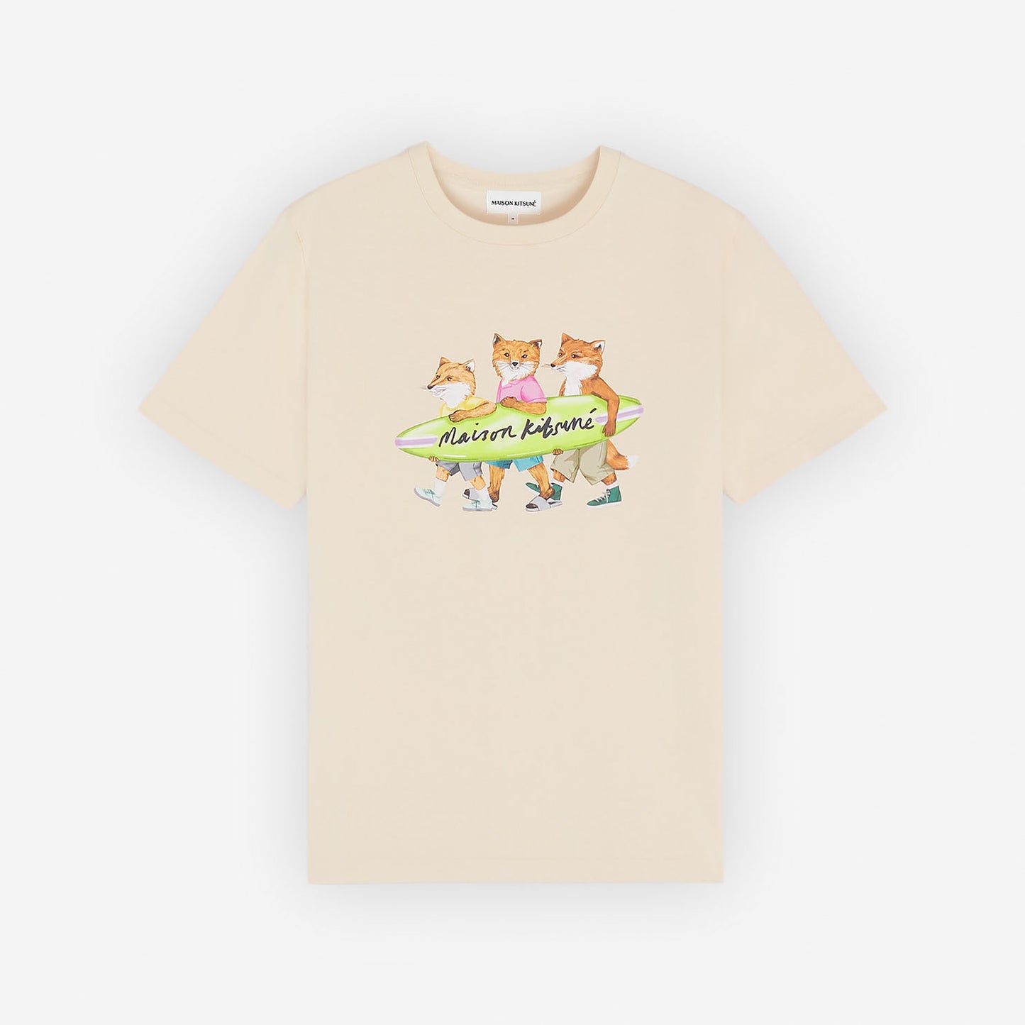 Maison Kitsuné Surfing Foxes Comfort T-Shirt (MM00120KJ0118)