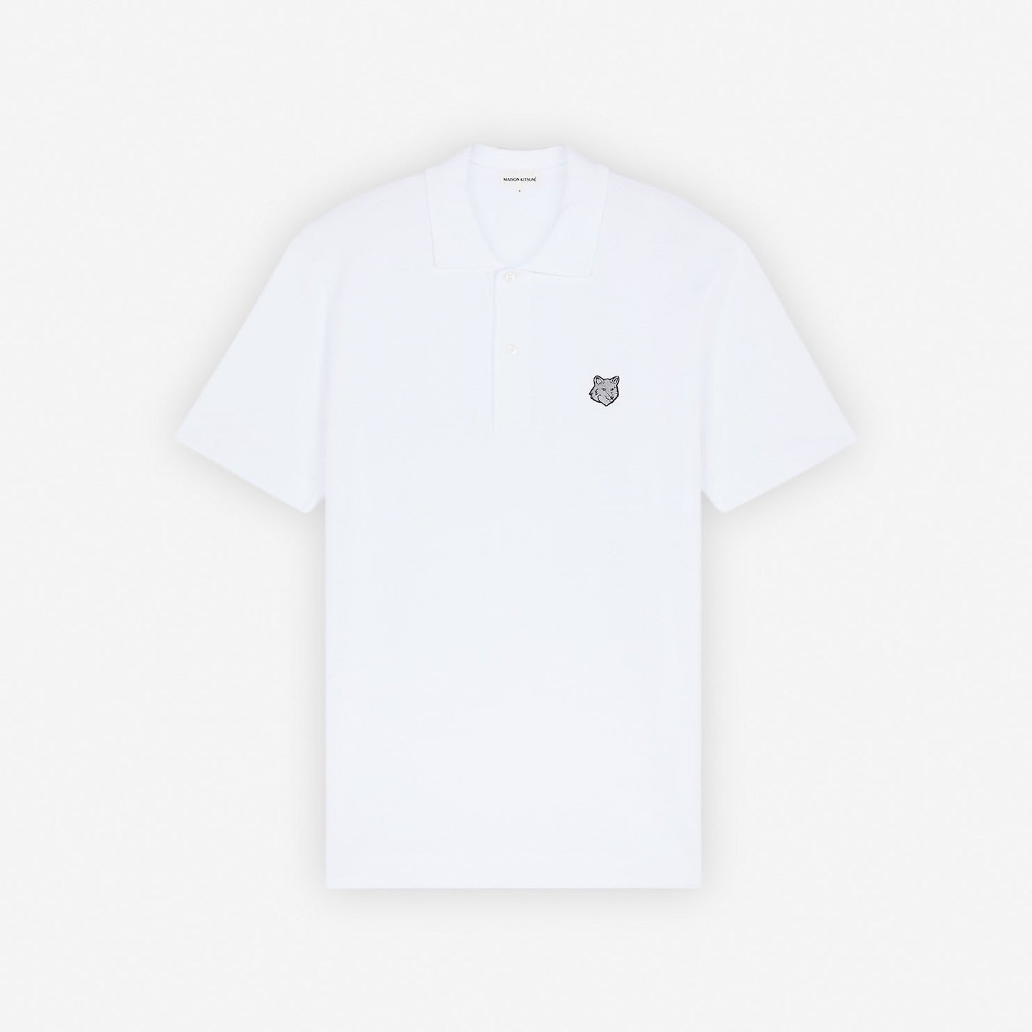 Maison Kitsuné Fox Head Patch Classic Polo Shirt (MM00207KJ7010)