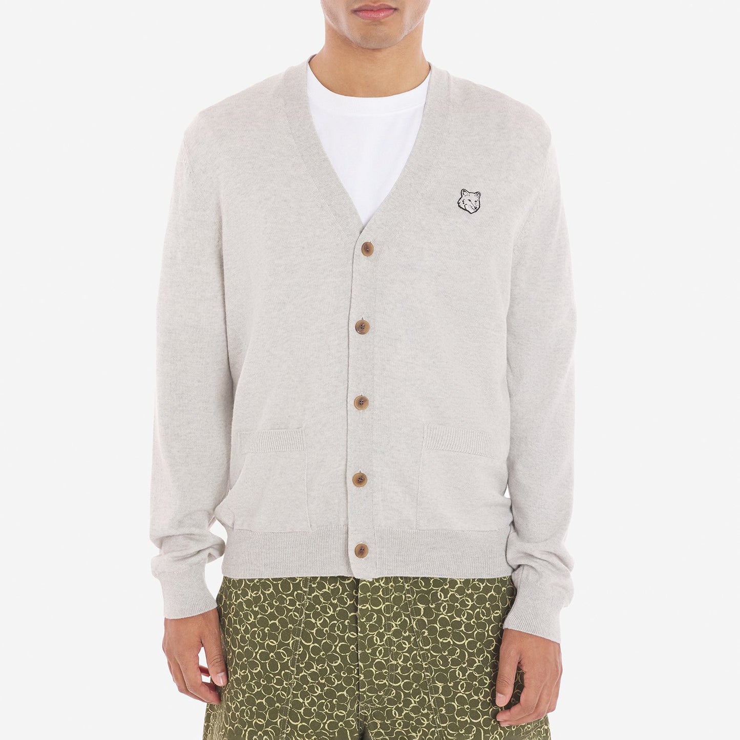Maison Kitsuné Bold Fox Head Patch Regular Cardigan