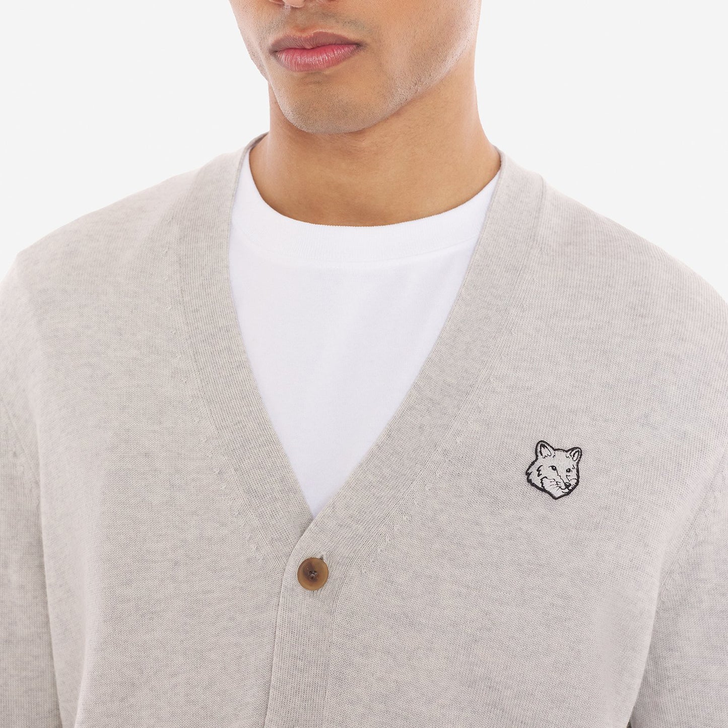 Maison Kitsuné Bold Fox Head Patch Regular Cardigan