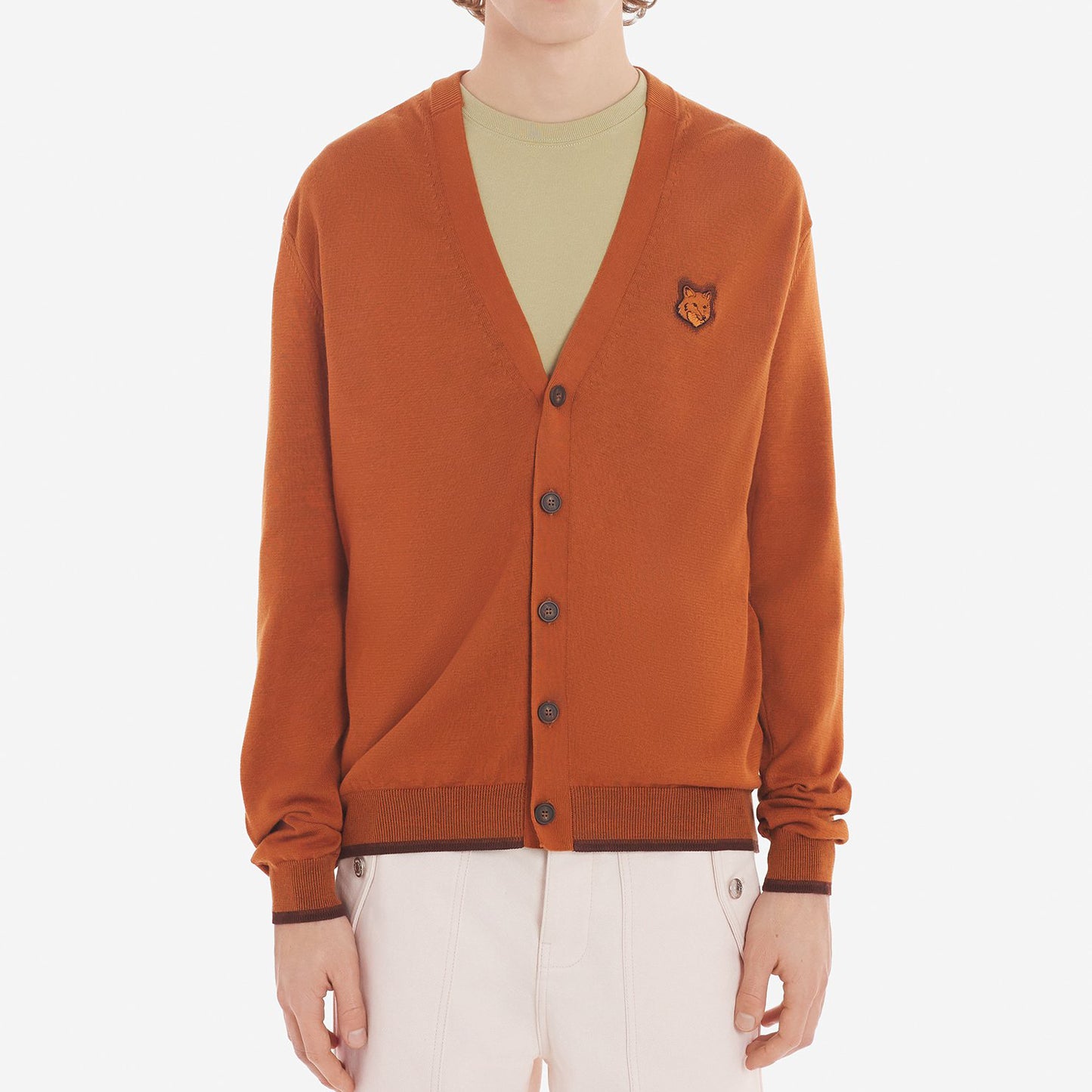 Maison Kitsuné Bold Fox Head Patch Regular Cardigan