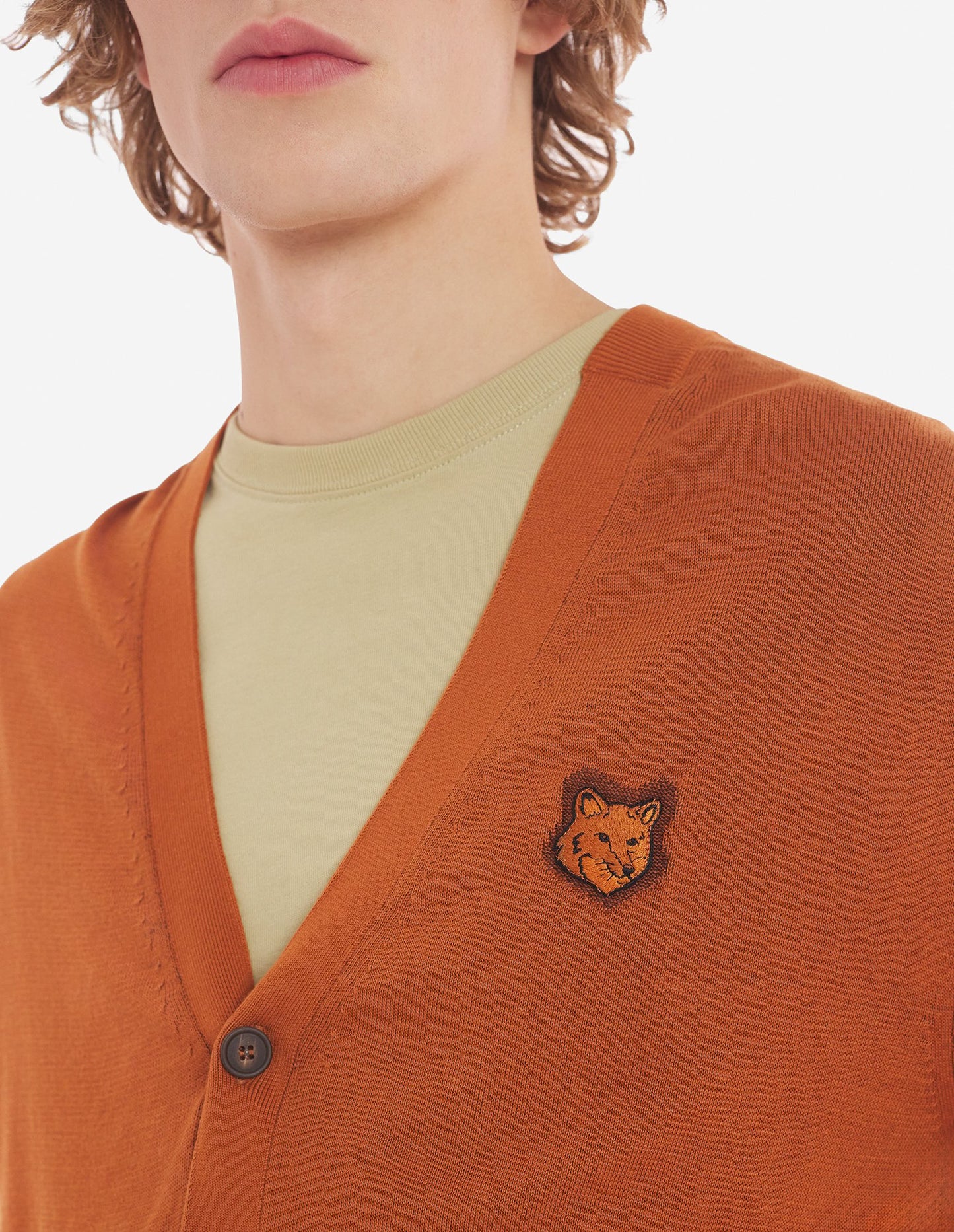 Maison Kitsuné Bold Fox Head Patch Regular Cardigan