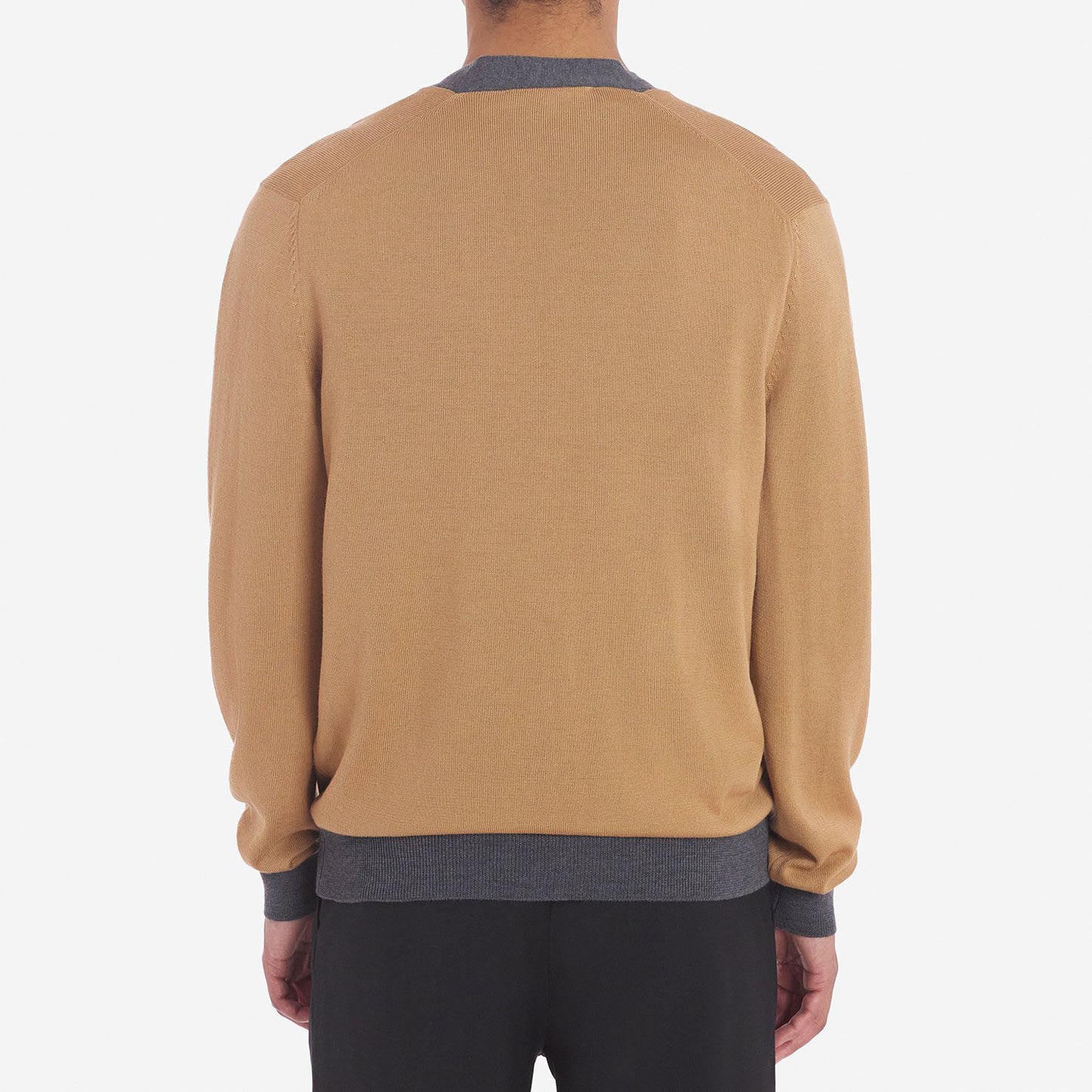 Maison Kitsuné Contrast Trim Fox Head Cardigan (MM00505KT1036)