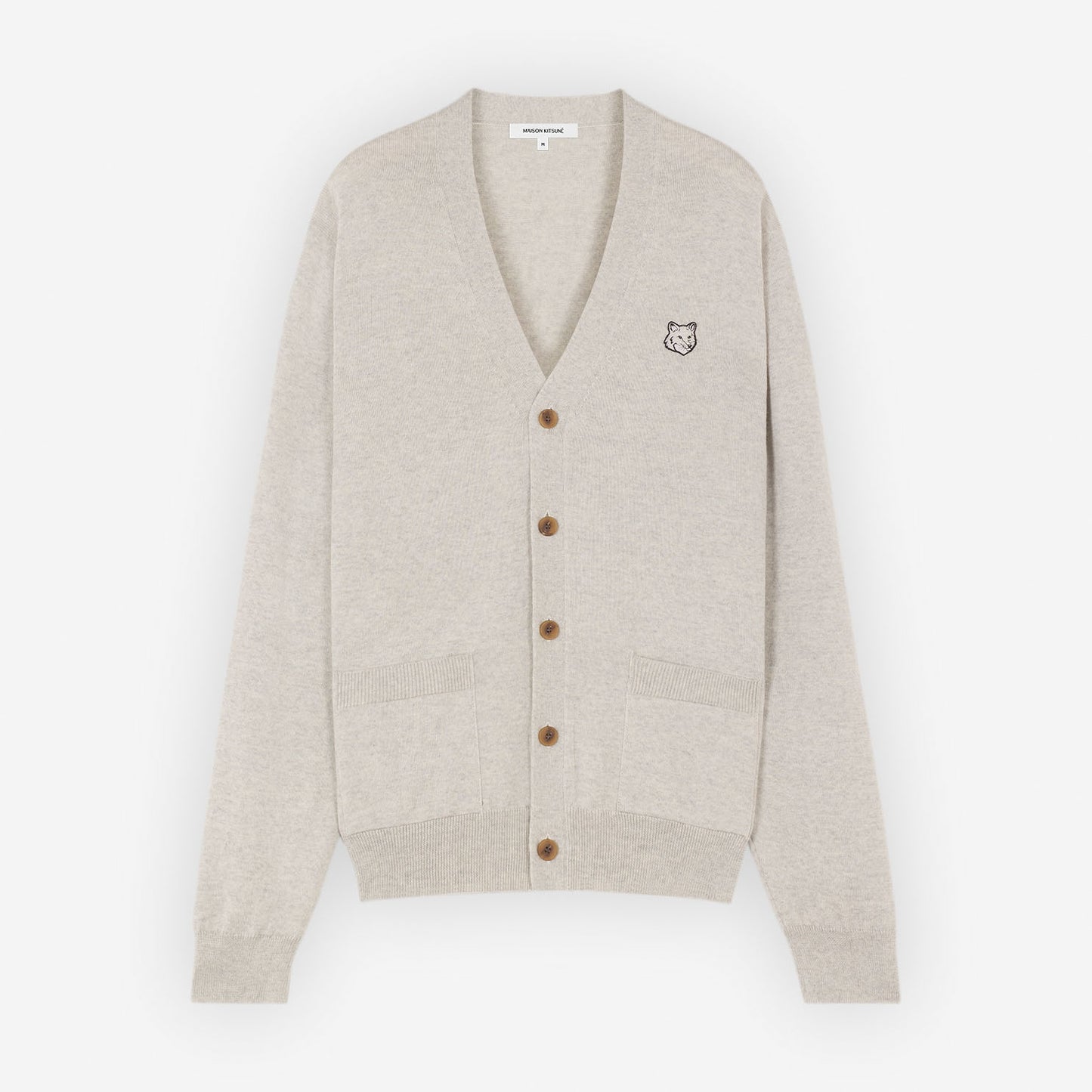 Maison Kitsuné Bold Fox Head Patch Regular Cardigan (MM00509KT1036)