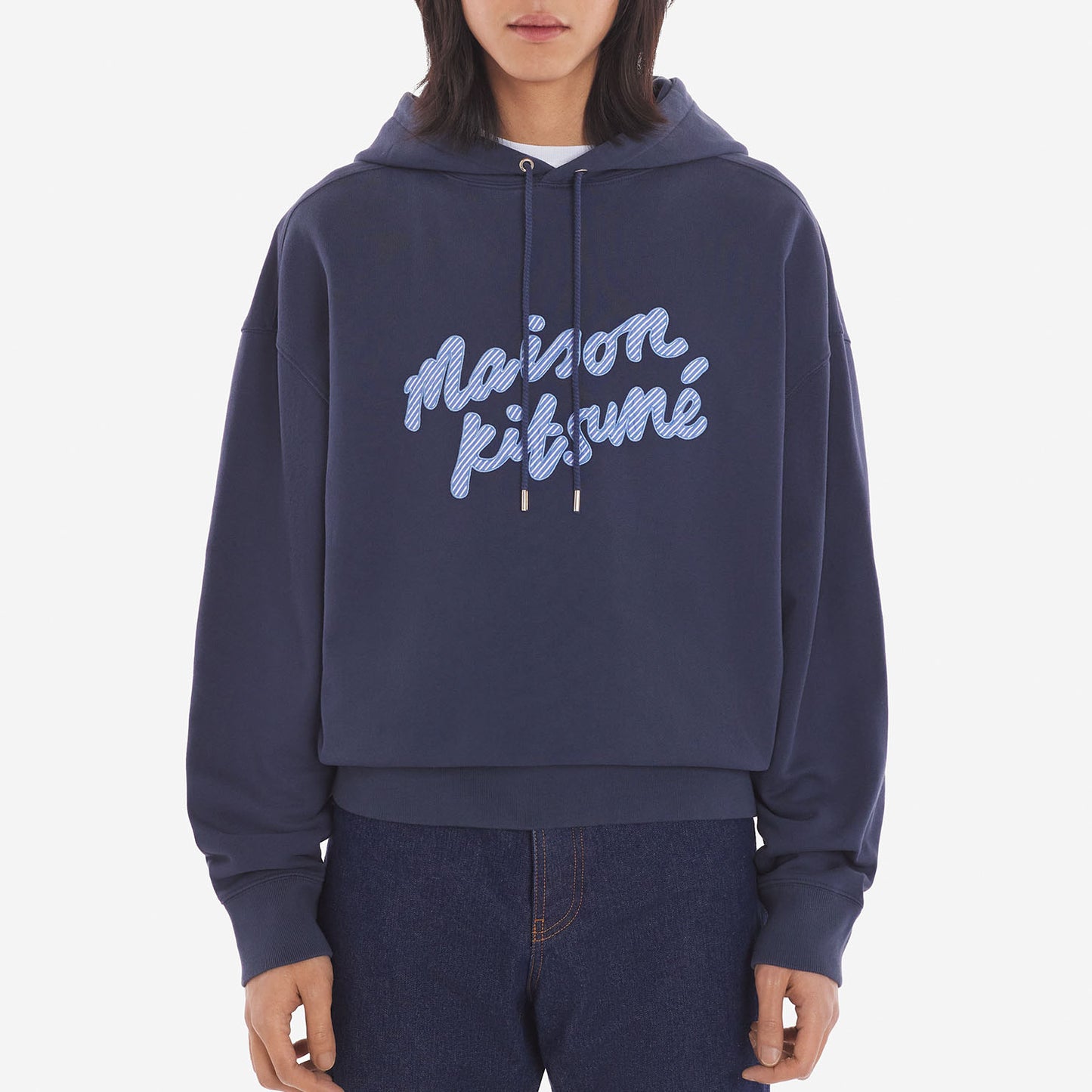 Maison Kitsuné Handwriting Oversized Hoodie (MM00707KM0001)