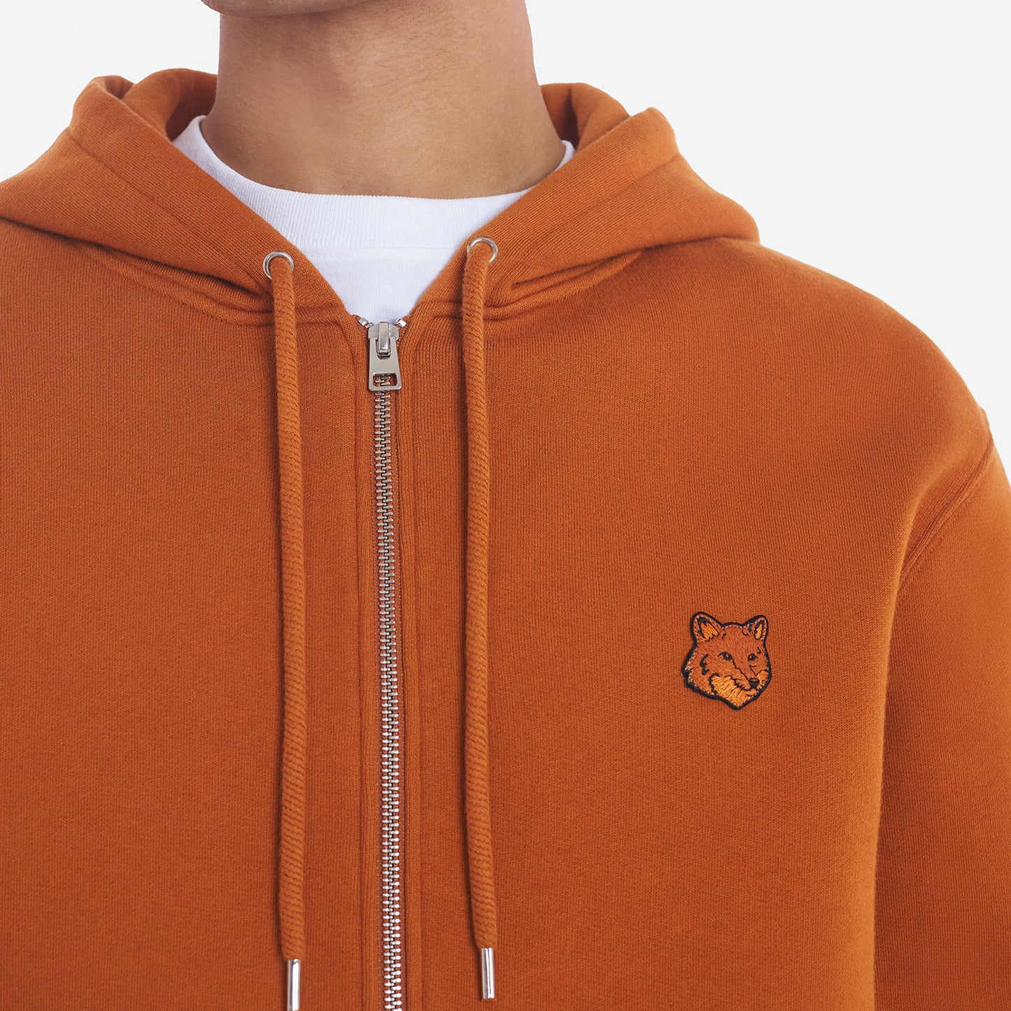 Maison Kitsuné Bold Fox Head Patch Comfort Zipped Hoodie (MM00714KM0307)