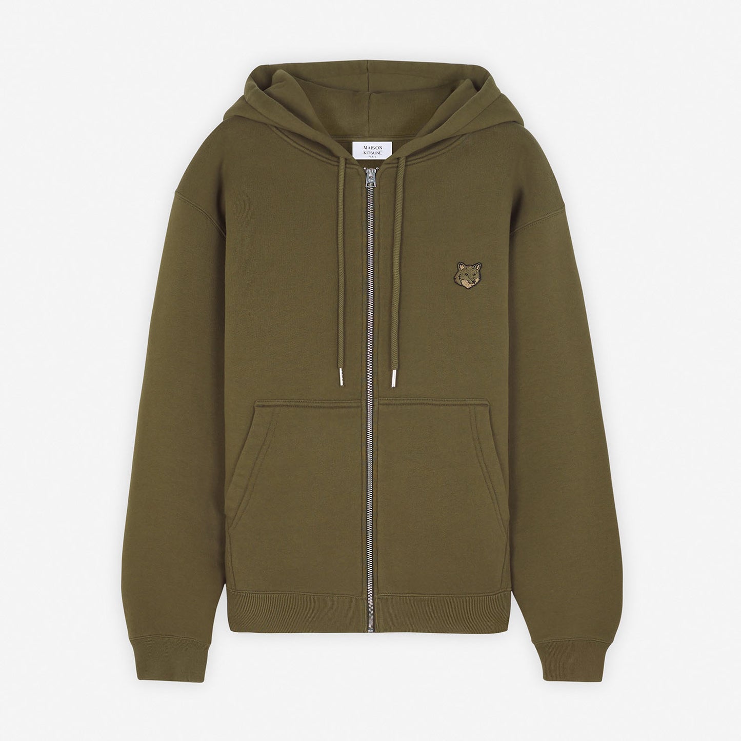 Maison Kitsuné Bold Fox Head Patch Comfort Zipped Hoodie (MM00714KM0307)