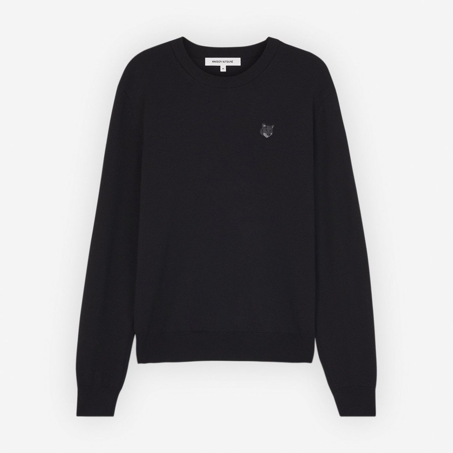 Maison Kitsuné Grey Fox Patch Classic Sweater (MM00815KT1036)