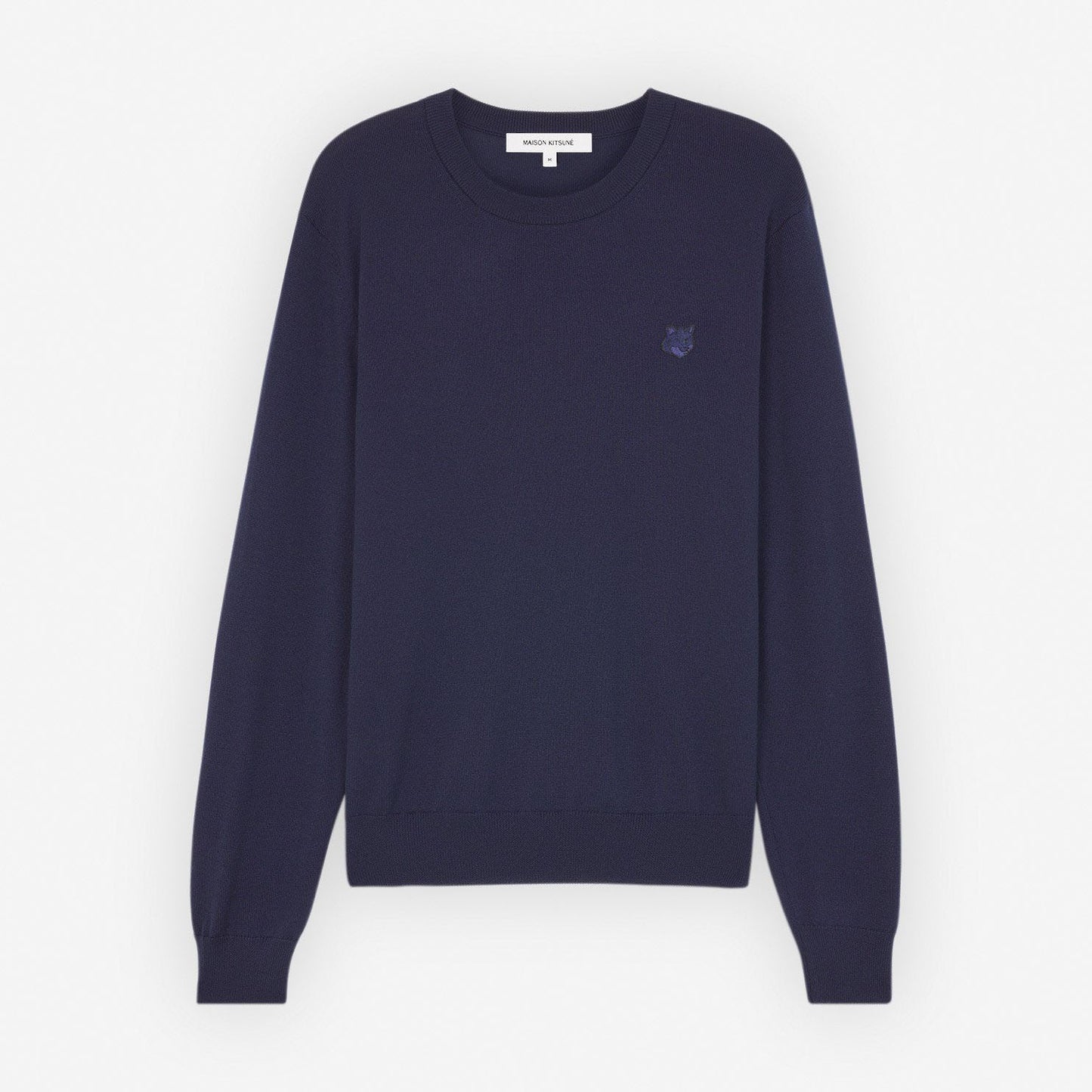 Maison Kitsuné Grey Fox Patch Classic Sweater (MM00815KT1036)
