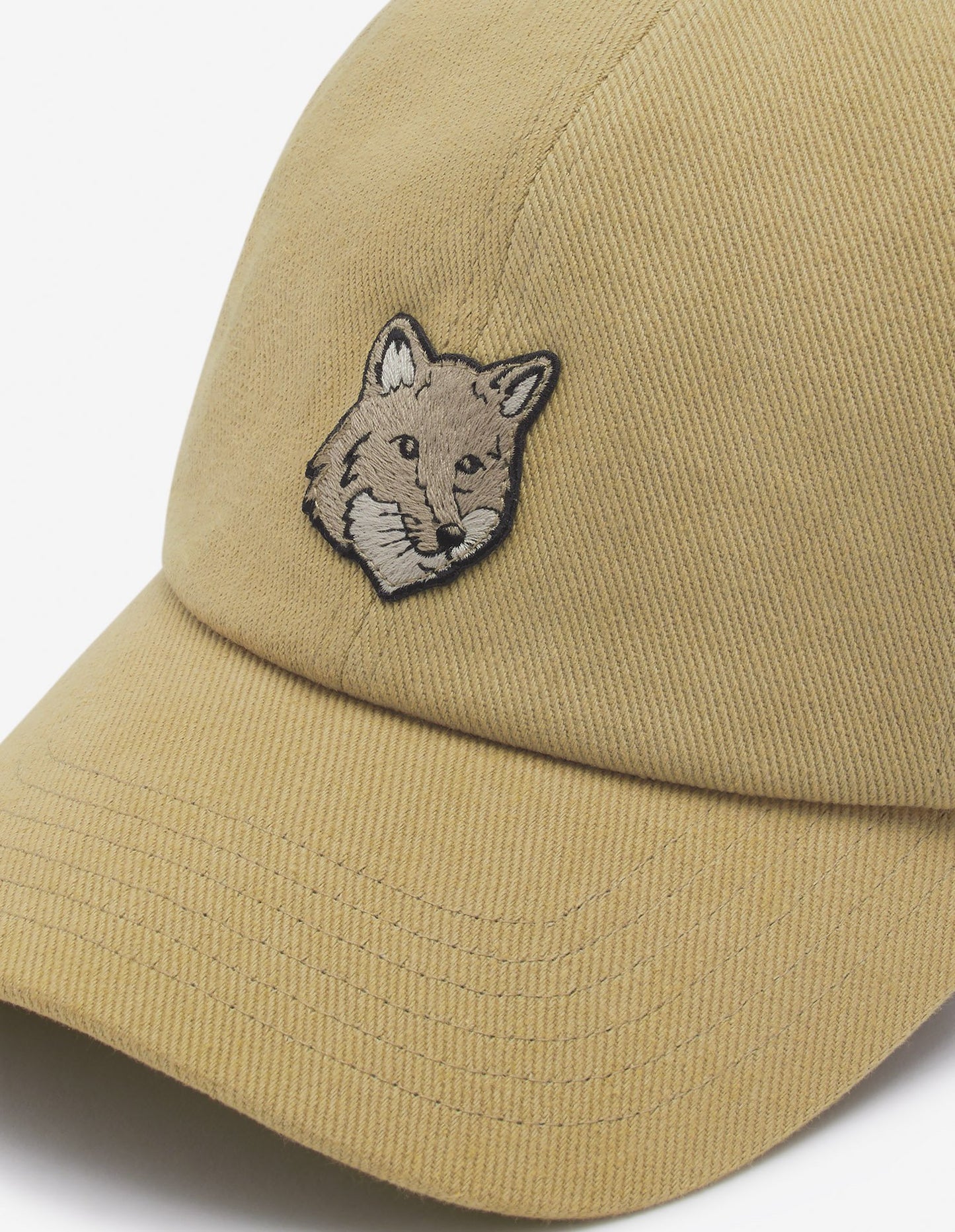 Maison Kitsuné Beige Fox Head Cap (MM06104WW0096)
