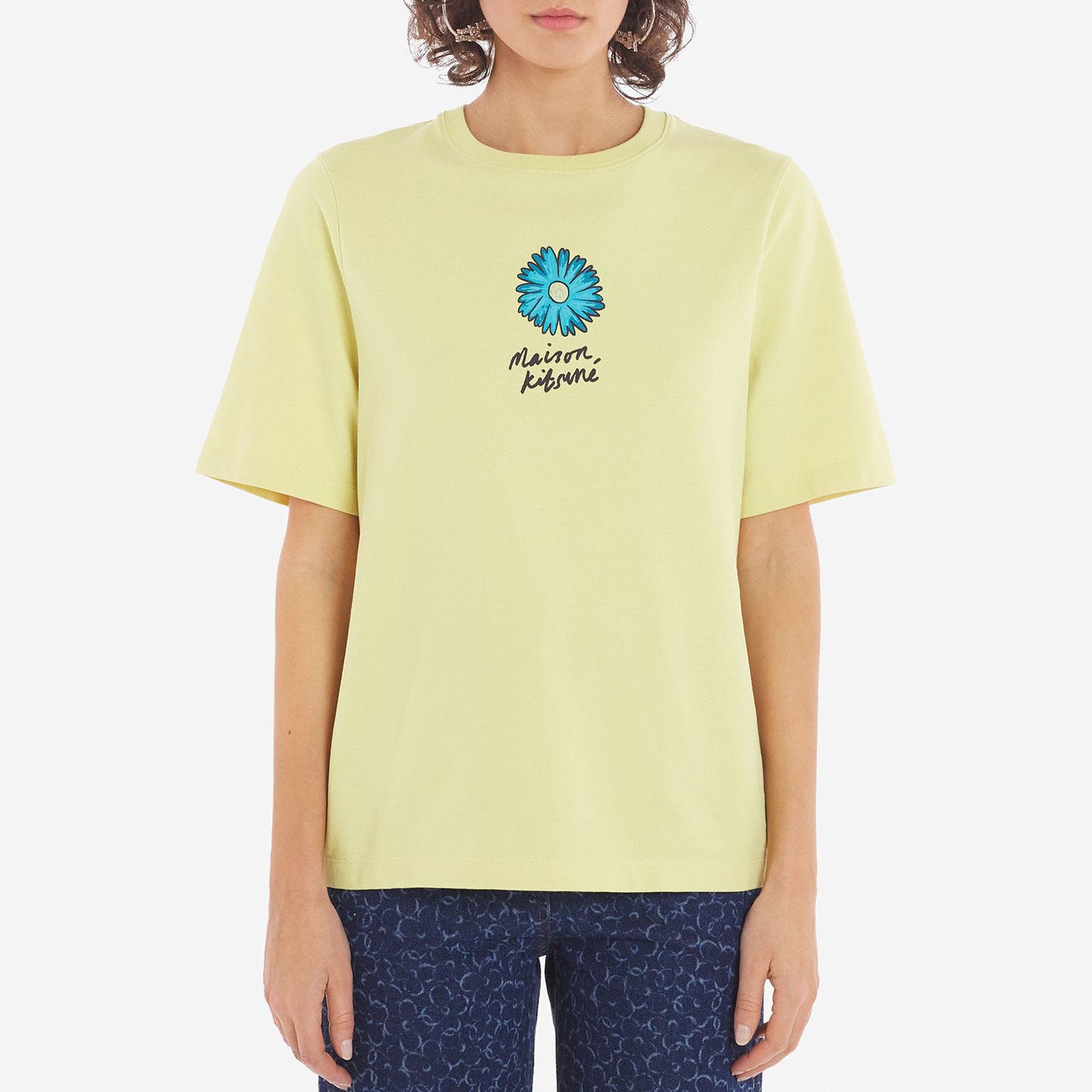 Maison Kitsuné Flower Patch Logo T-Shirt (MW00113KJ0119)