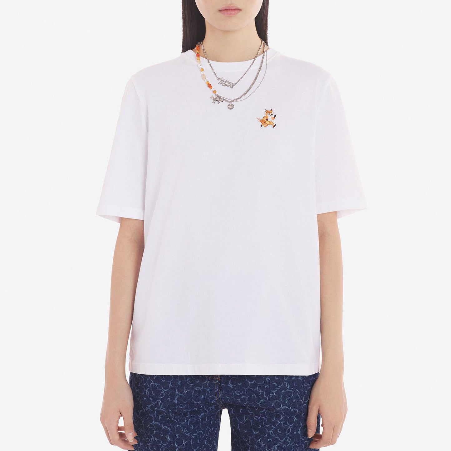 Maison Kitsuné Speedy Fox Patch Comfort T-Shirt (MW00119KJ0008)