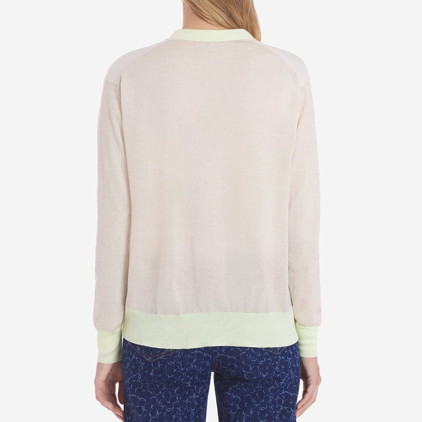 Maison Kitsuné Pastel Contrast Fox Head Cardigan (MW00505KT1036)