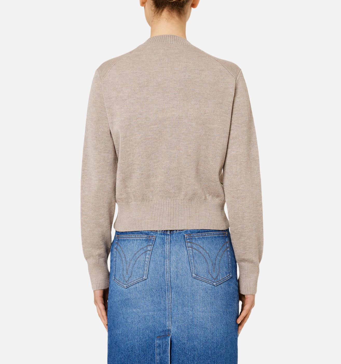 AMI Small Heart Logo Crewneck Sweater (FKS001.001)