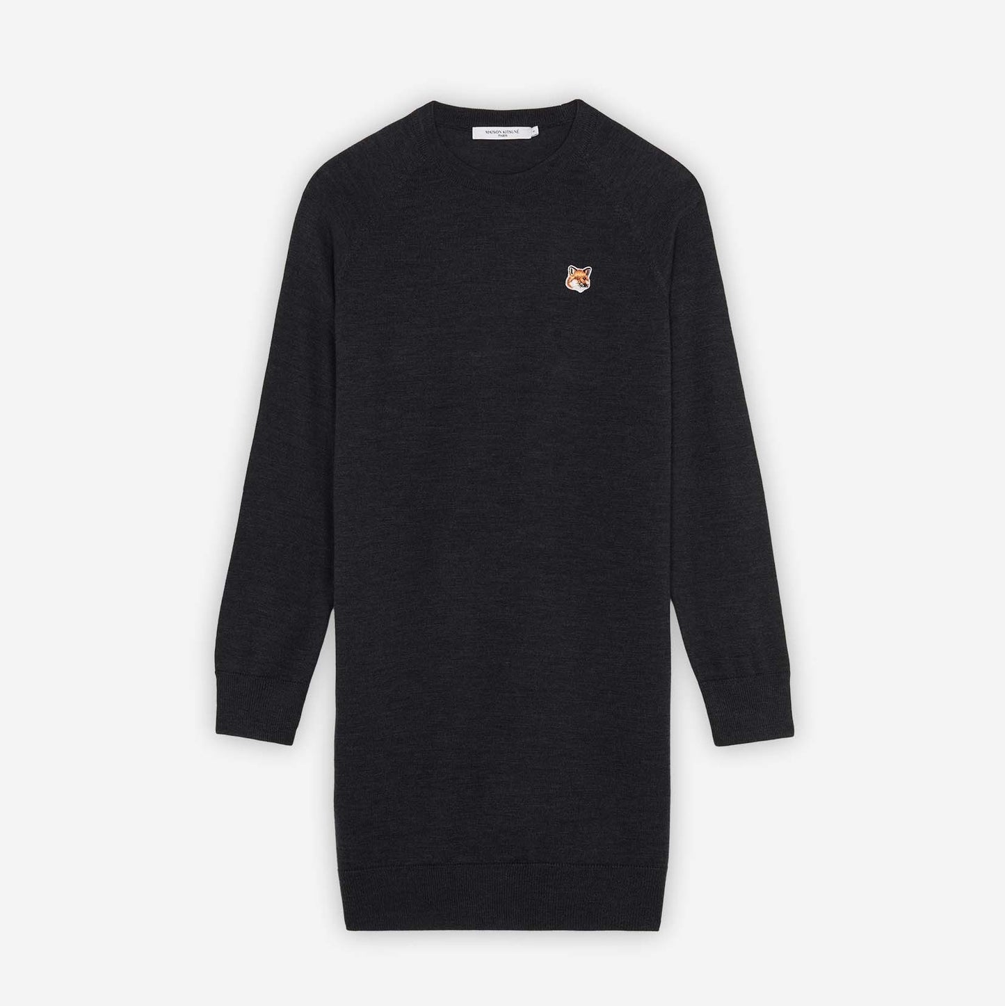Maison Kitsuné Fox Head Patch Knit Dress (JW01625KT1036)