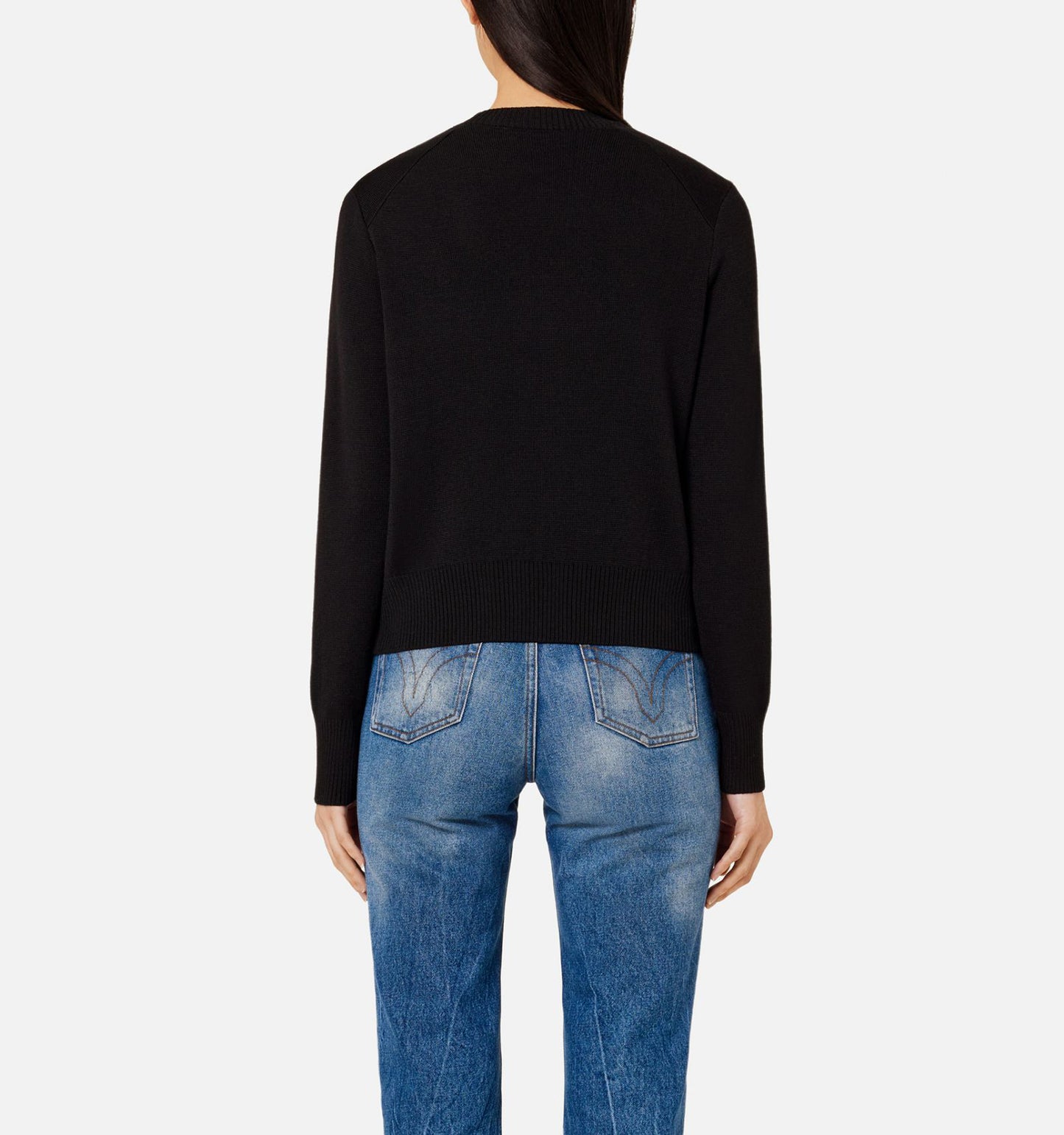 AMI Small Heart Logo Crewneck Sweater (FKS001.001)