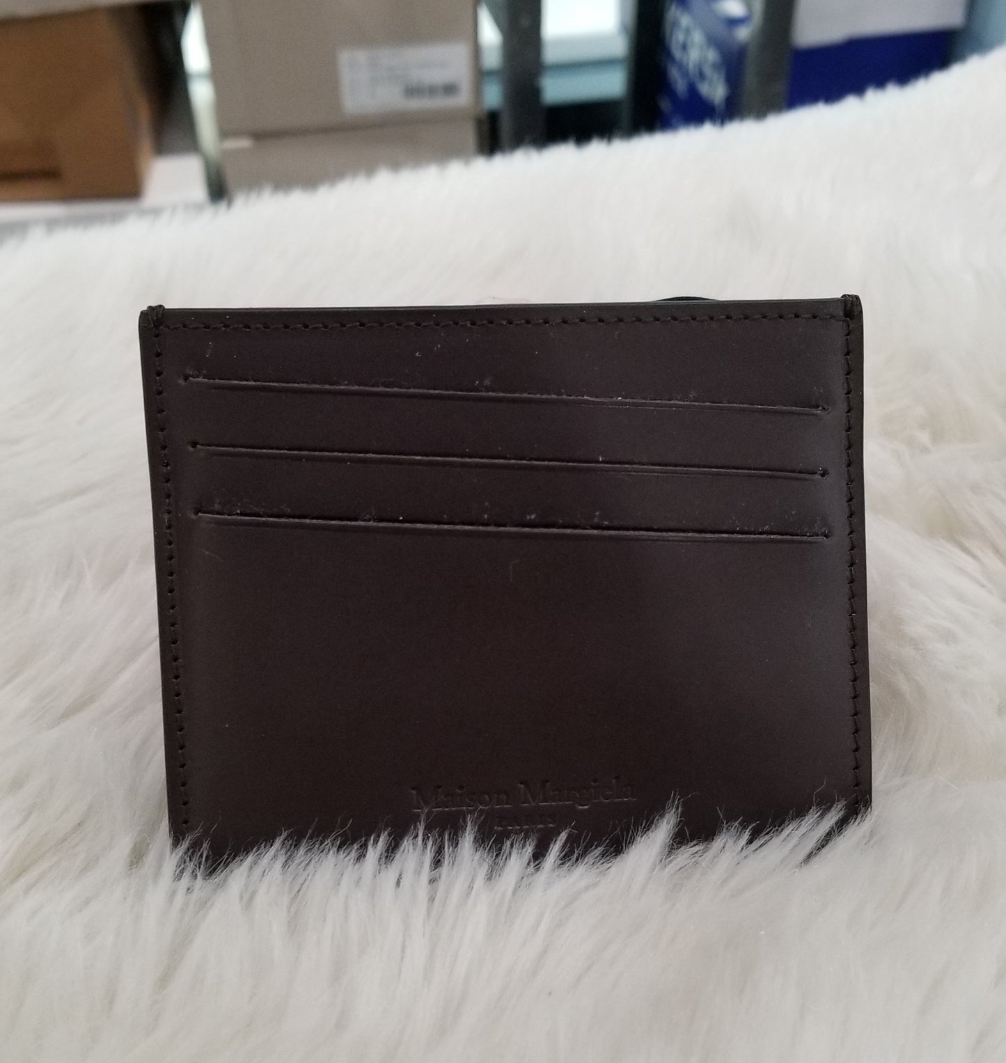 Maison Margiela Grained Leather Card Holder (S35UI0432 PS935)