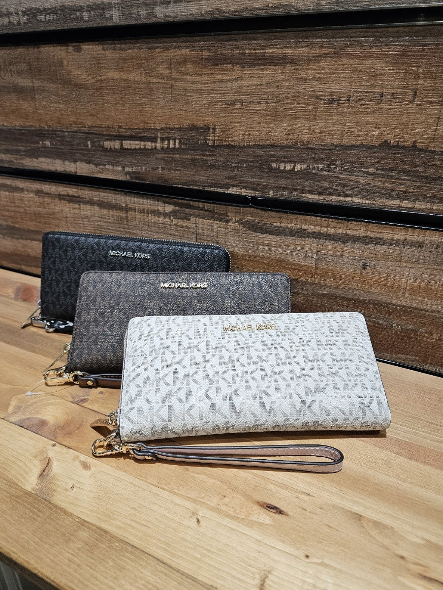 Michael Kors Jet Set Travel Logo LG Continental Wallet (35F8GTVT3B)