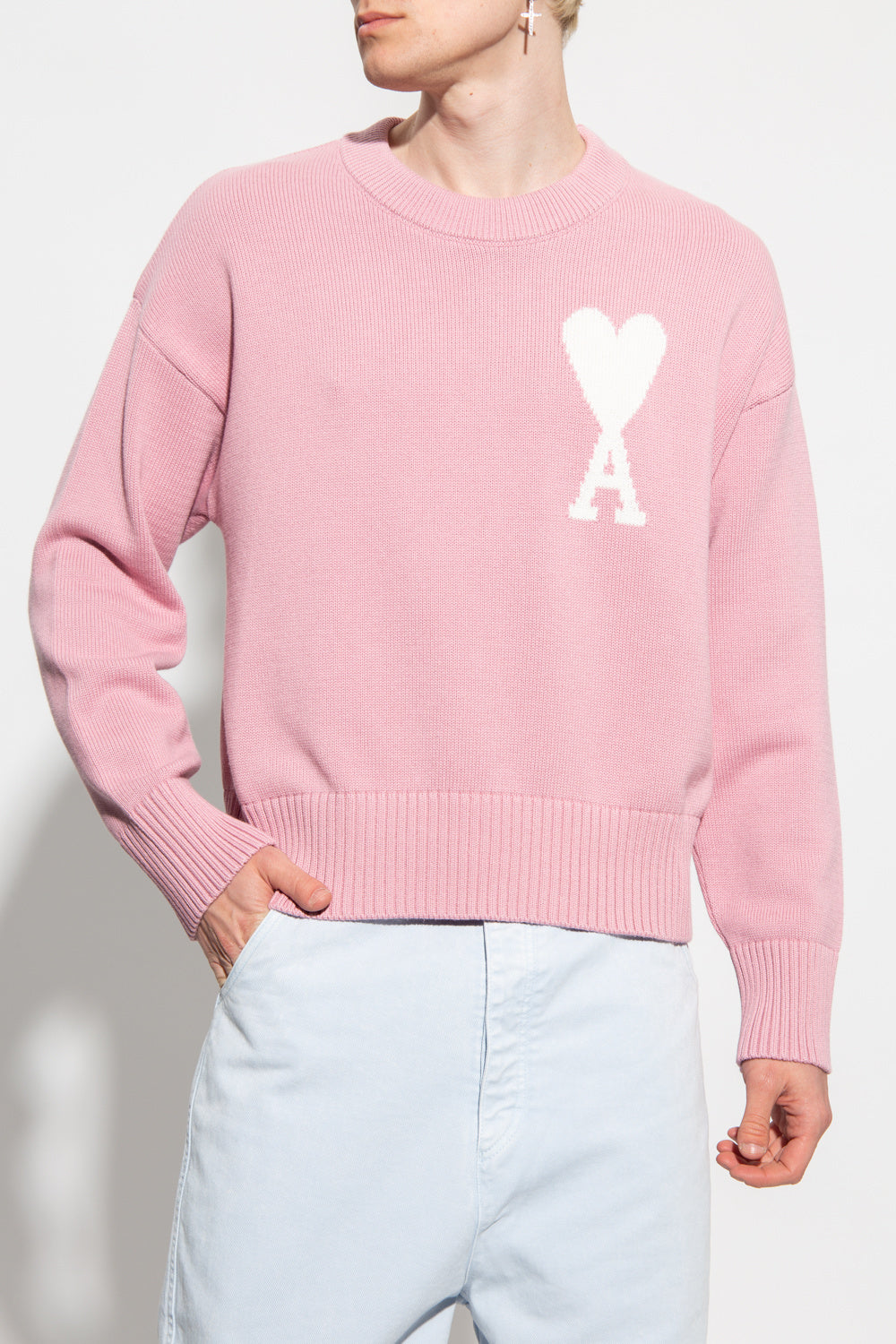 AMI Big Heart Logo Overfit Sweater (UKS003.016)