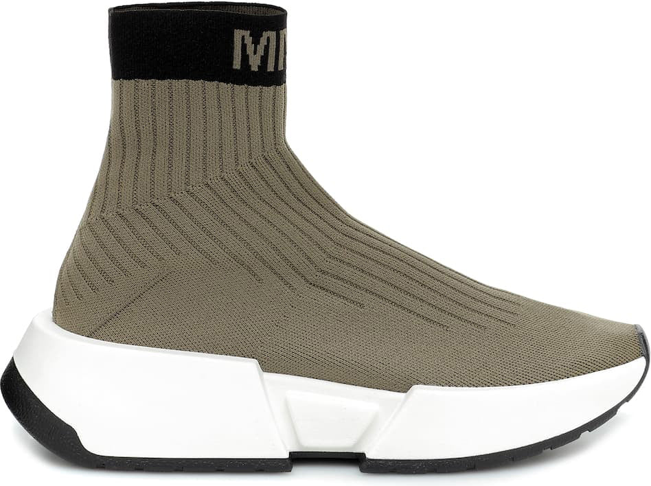 Maison Margiela Contrast Logo Sock Sneakers (S59WS0093)