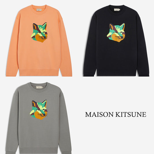 Maison Kitsuné Multicolor Fox Head Patch Sweatshirt (FU00363KM0001)