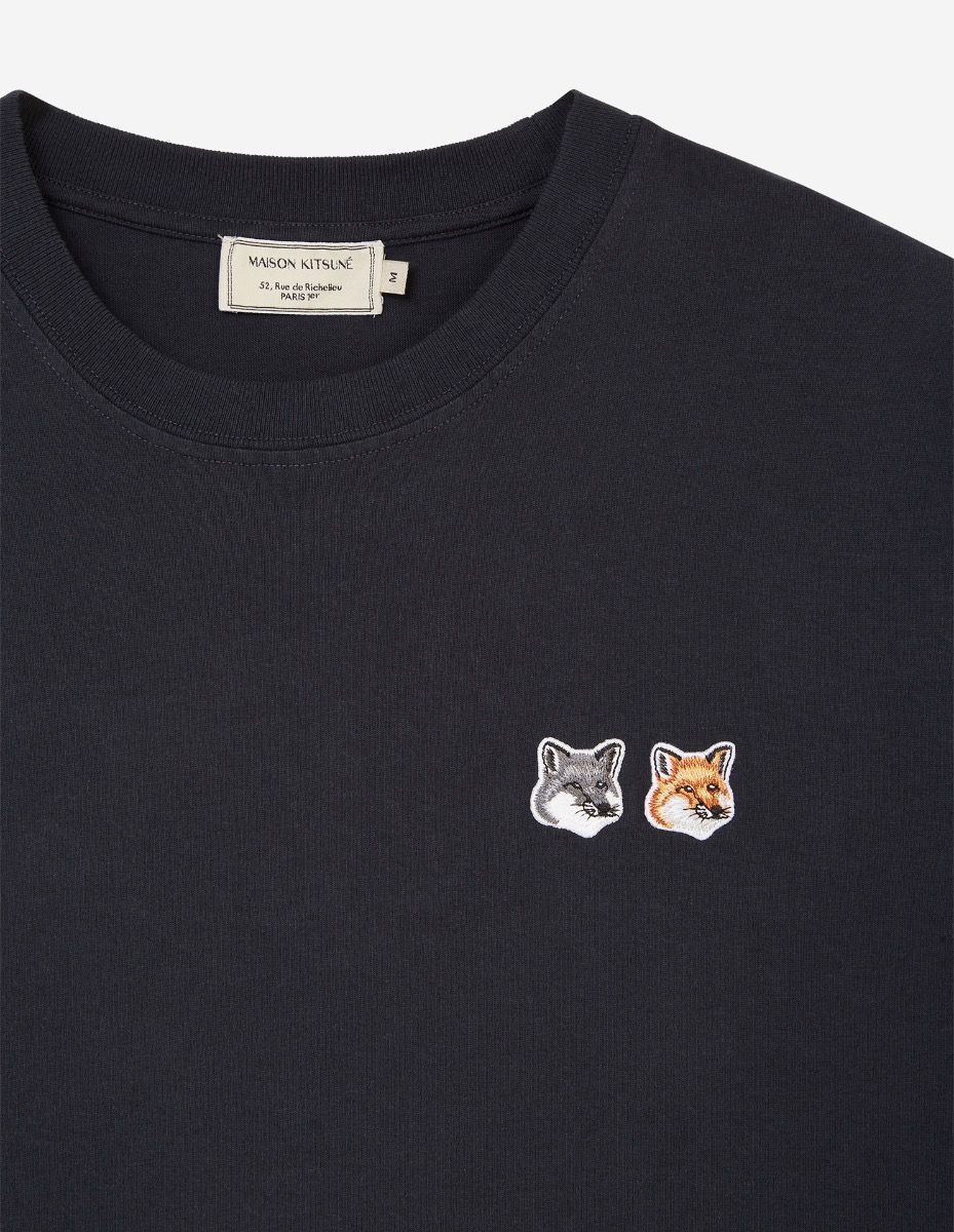 Maison Kitsuné Double Fox Head Patch T-Shirt (BU00103KJ0008)
