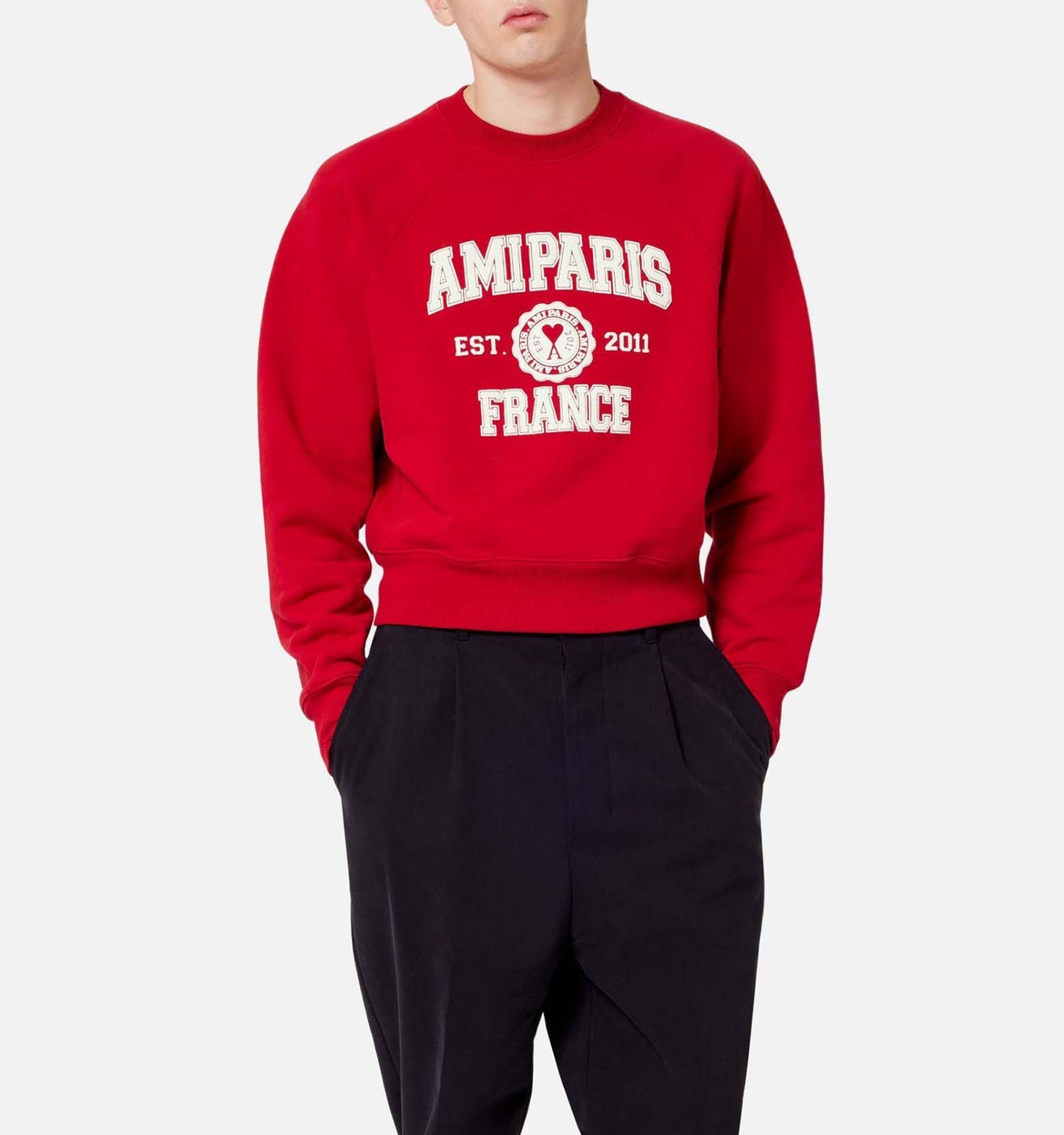 AMI Paris France Logo Sweatshirt (USW010.747)