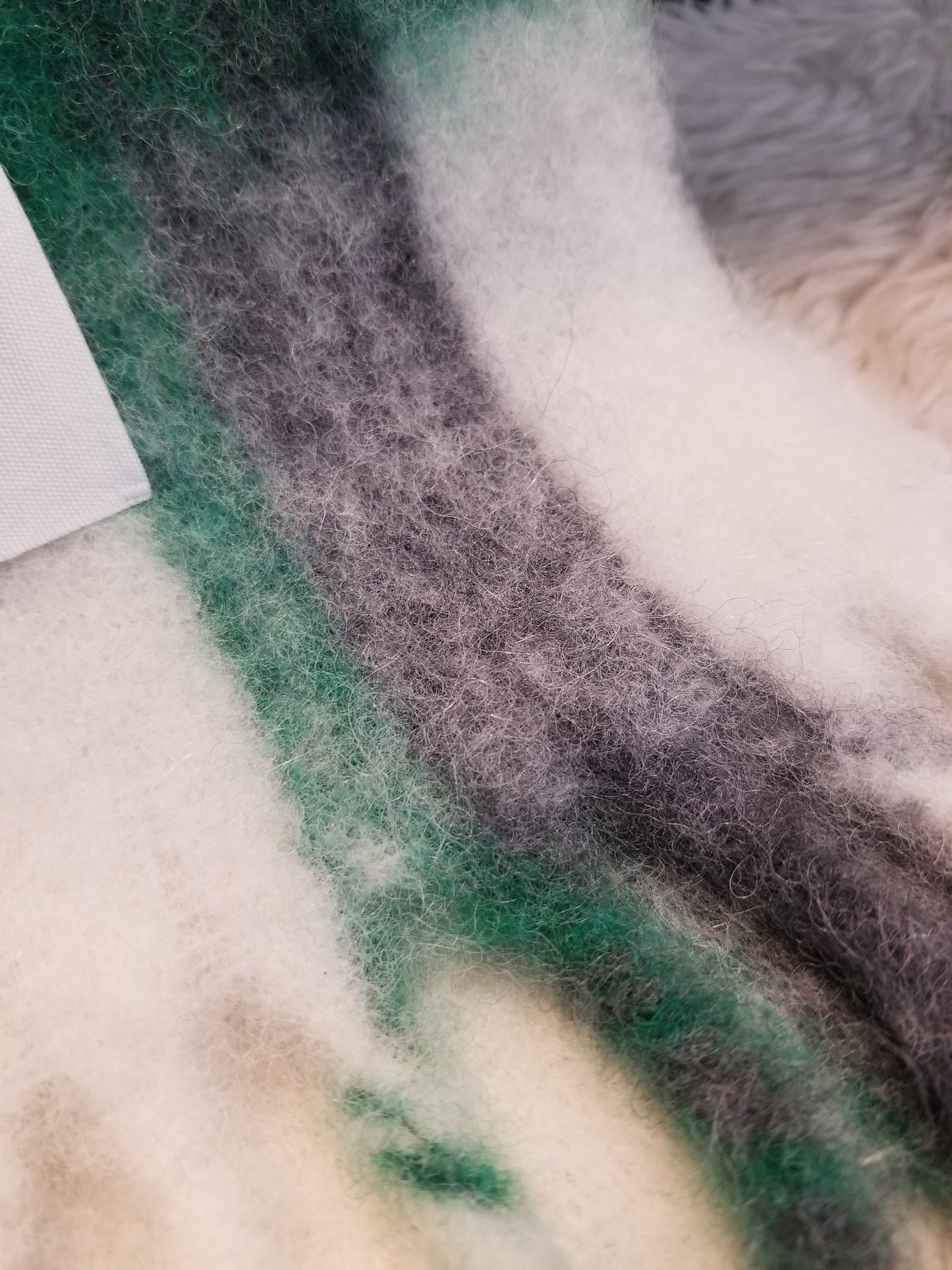 AMI Paris Oversized Check Wool Scarf (H21A405.335)