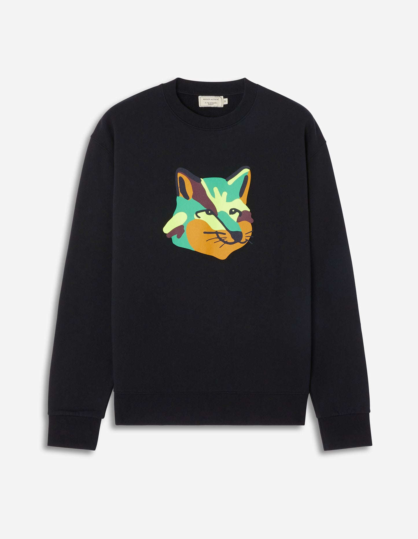 Maison Kitsuné Multicolor Fox Head Patch Sweatshirt (FU00363KM0001)