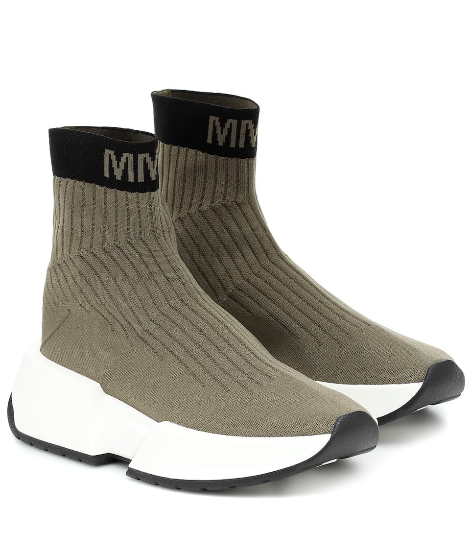 Maison Margiela Contrast Logo Sock Sneakers (S59WS0093)