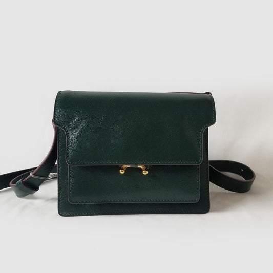 Marni Trunk Soft Mini Leather Shoulder Bag (SBMP0075Y0)