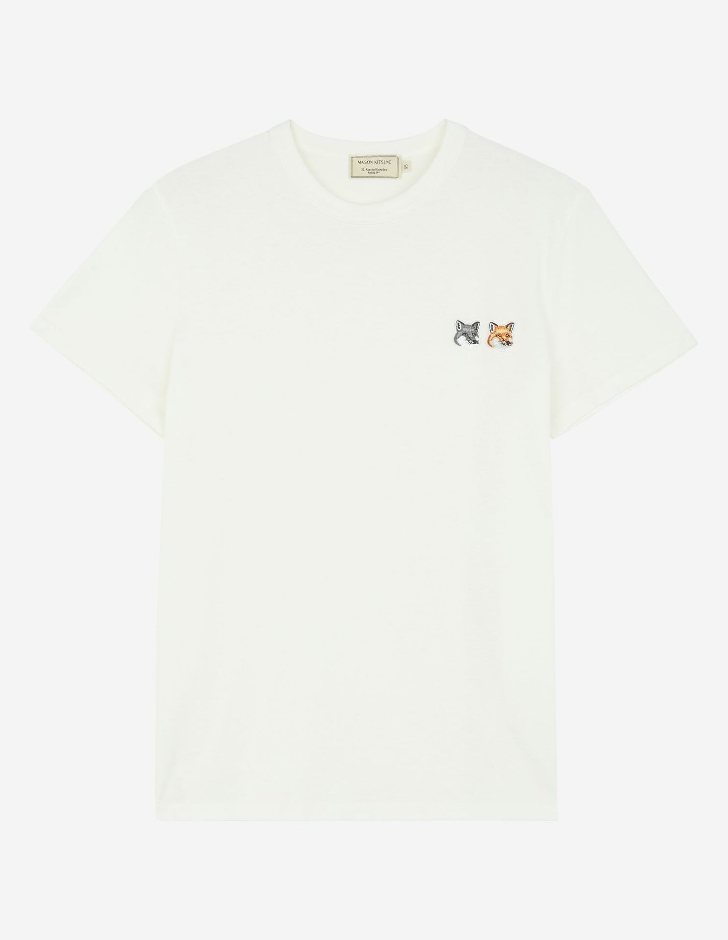 Maison Kitsuné Double Fox Head Patch T-Shirt (BU00103KJ0008)