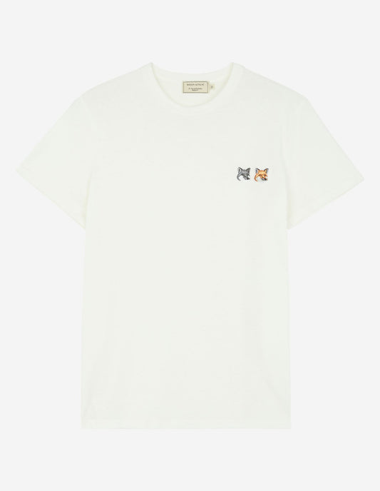 Maison Kitsuné Double Fox Head Patch T-Shirt (BU00103KJ0008)