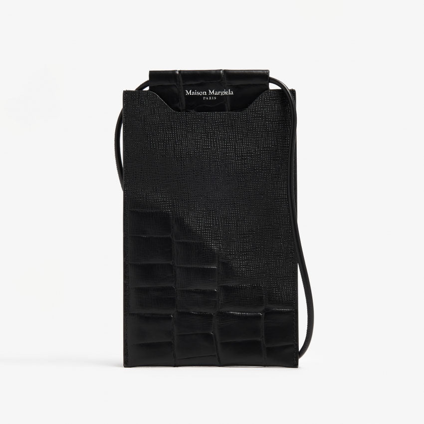 Maison Margiela Croc-Effect Leather Phone Pouch (SA2VZ0001)