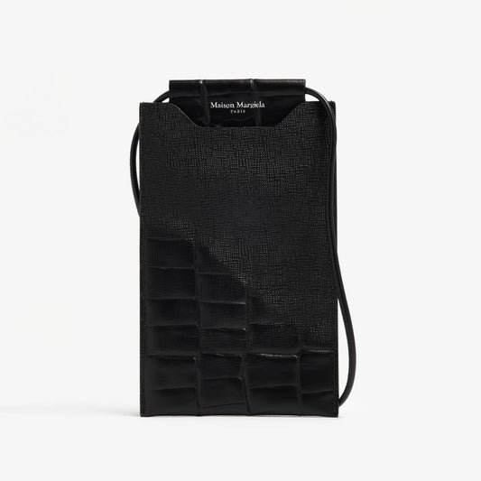 Maison Margiela Croc-Effect Leather Phone Pouch (SA2VZ0001)
