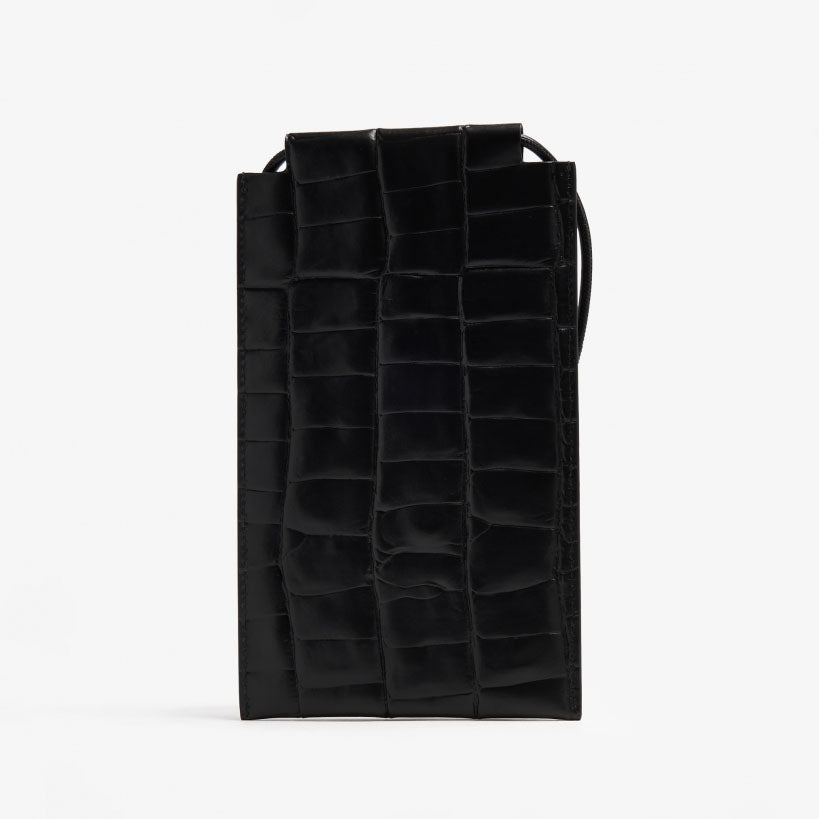 Maison Margiela Croc-Effect Leather Phone Pouch (SA2VZ0001)