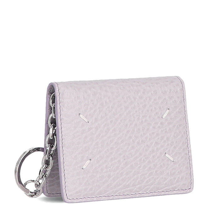 Maison Margiela Four Stitches Card Holder with Key Ring (S56UI0128 P4455)