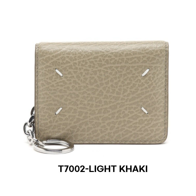 Maison Margiela Four Stitches Card Holder with Key Ring (S56UI0128 P4455)