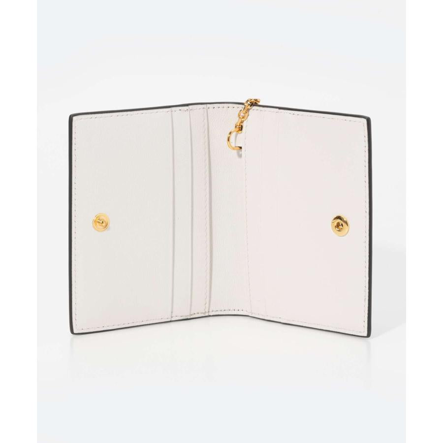Marni Tricolor Leather Card Holder with Key Ring (PFMO0084U0)