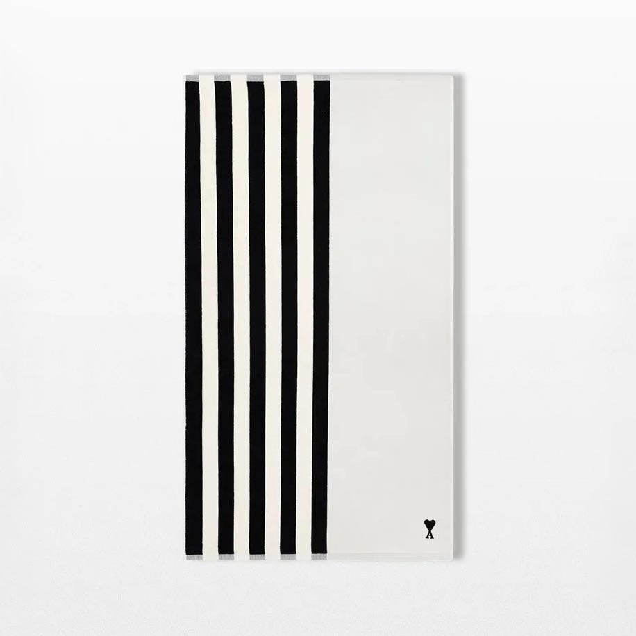 AMI Paris Little Ami De Coeur Stripes Towel UTW003.AK0015