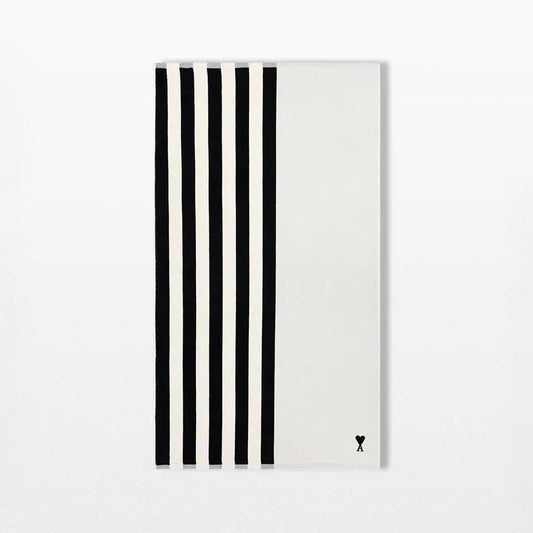 AMI Paris Little Ami De Coeur Stripes Towel UTW003.AK0015